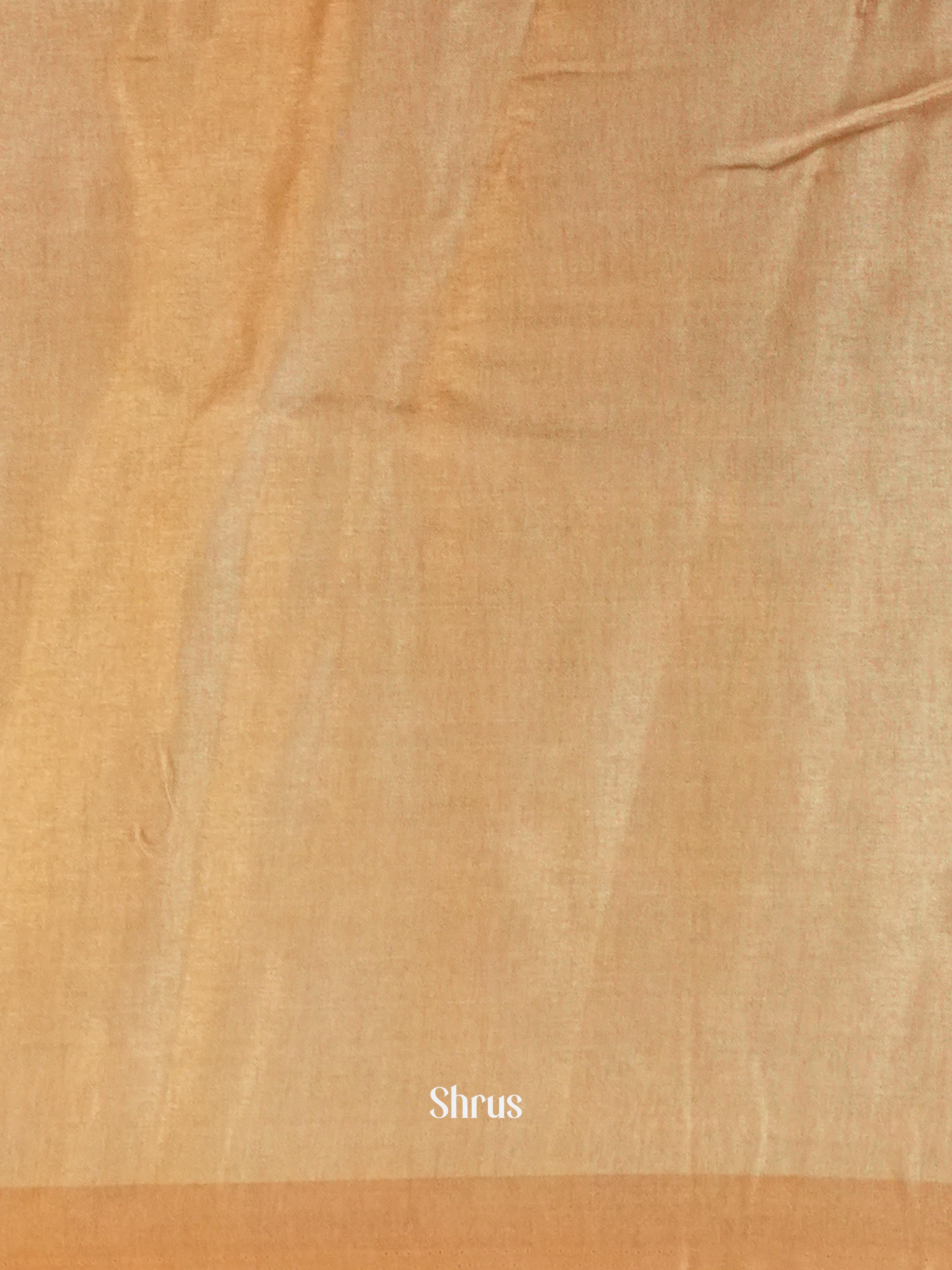 Cream Gold  - Moonga Silk Saree