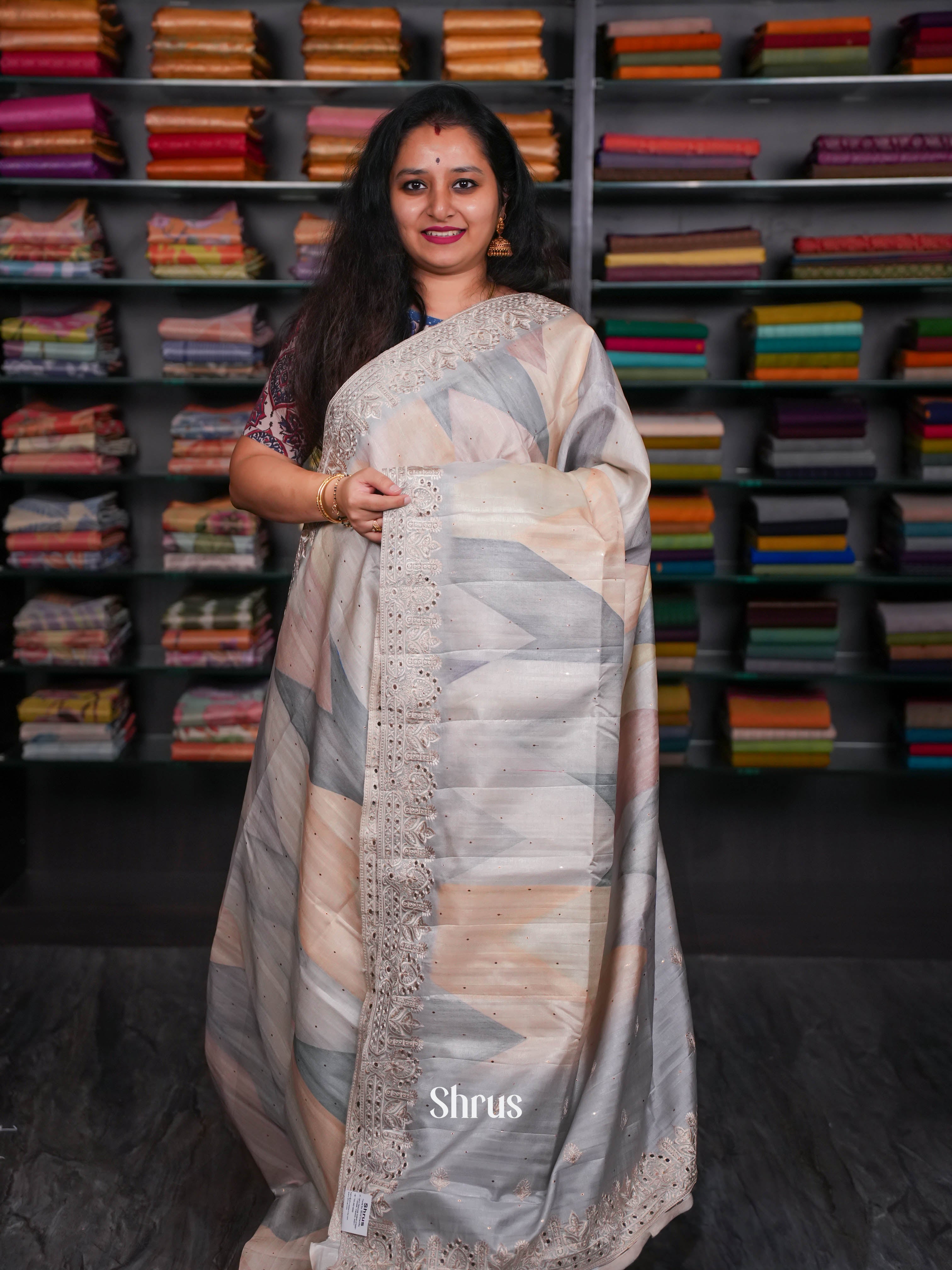 Onion pink - Moonga Silk Saree