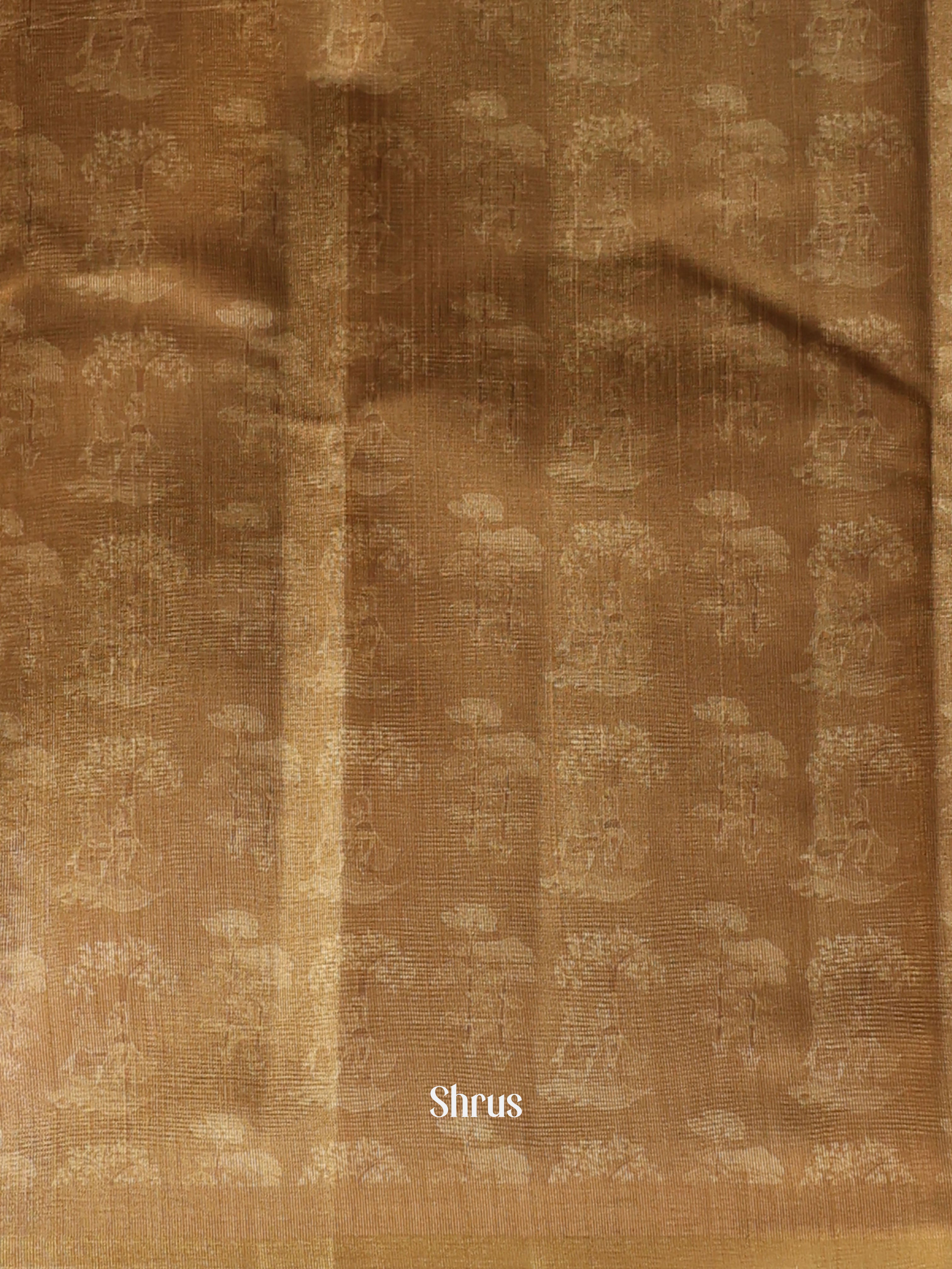 Golden Brown- Semi Tussar Saree