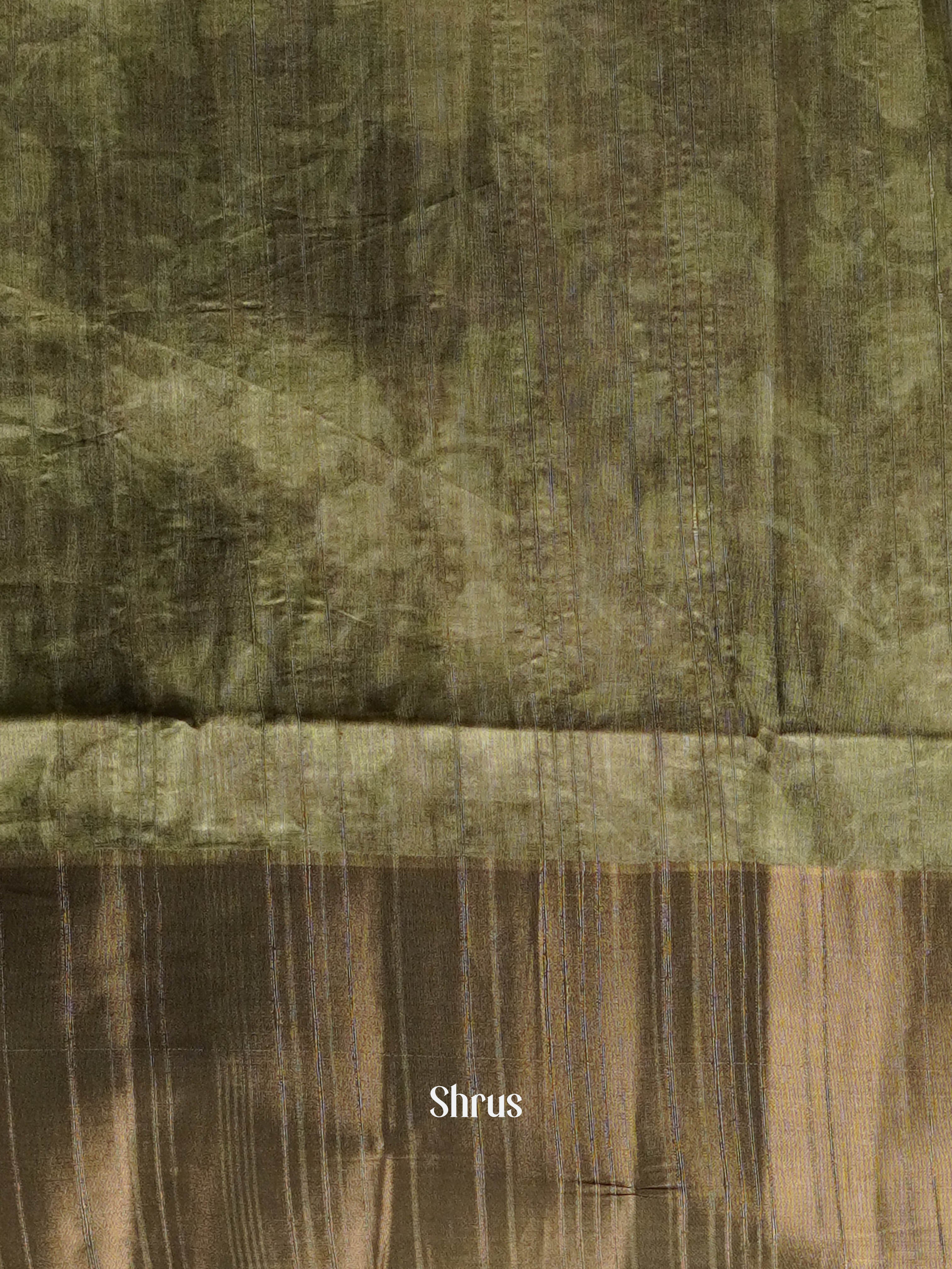 Shades Of Green  - matka Cotton Saree