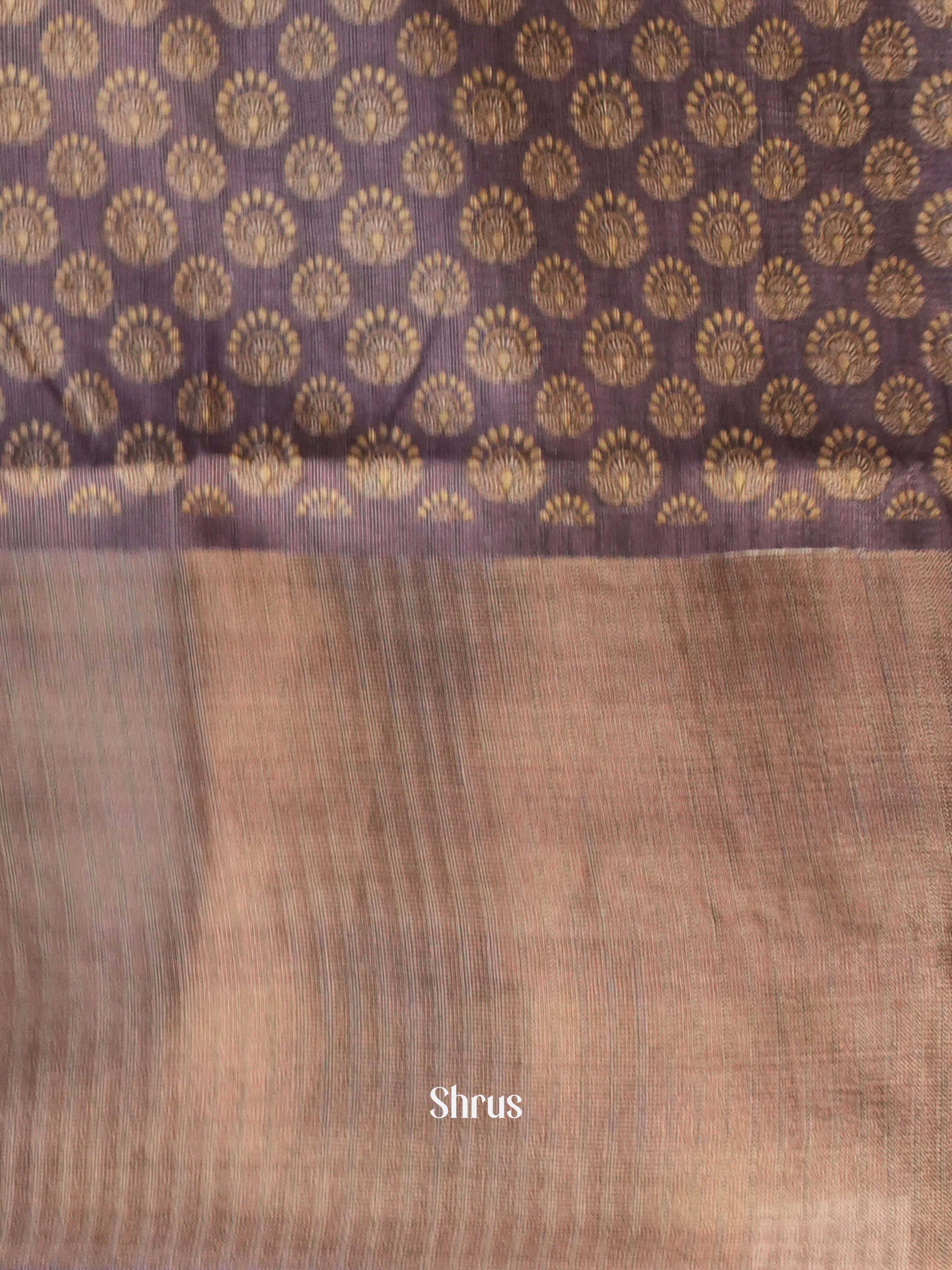 Purple - Matka Cotton Saree