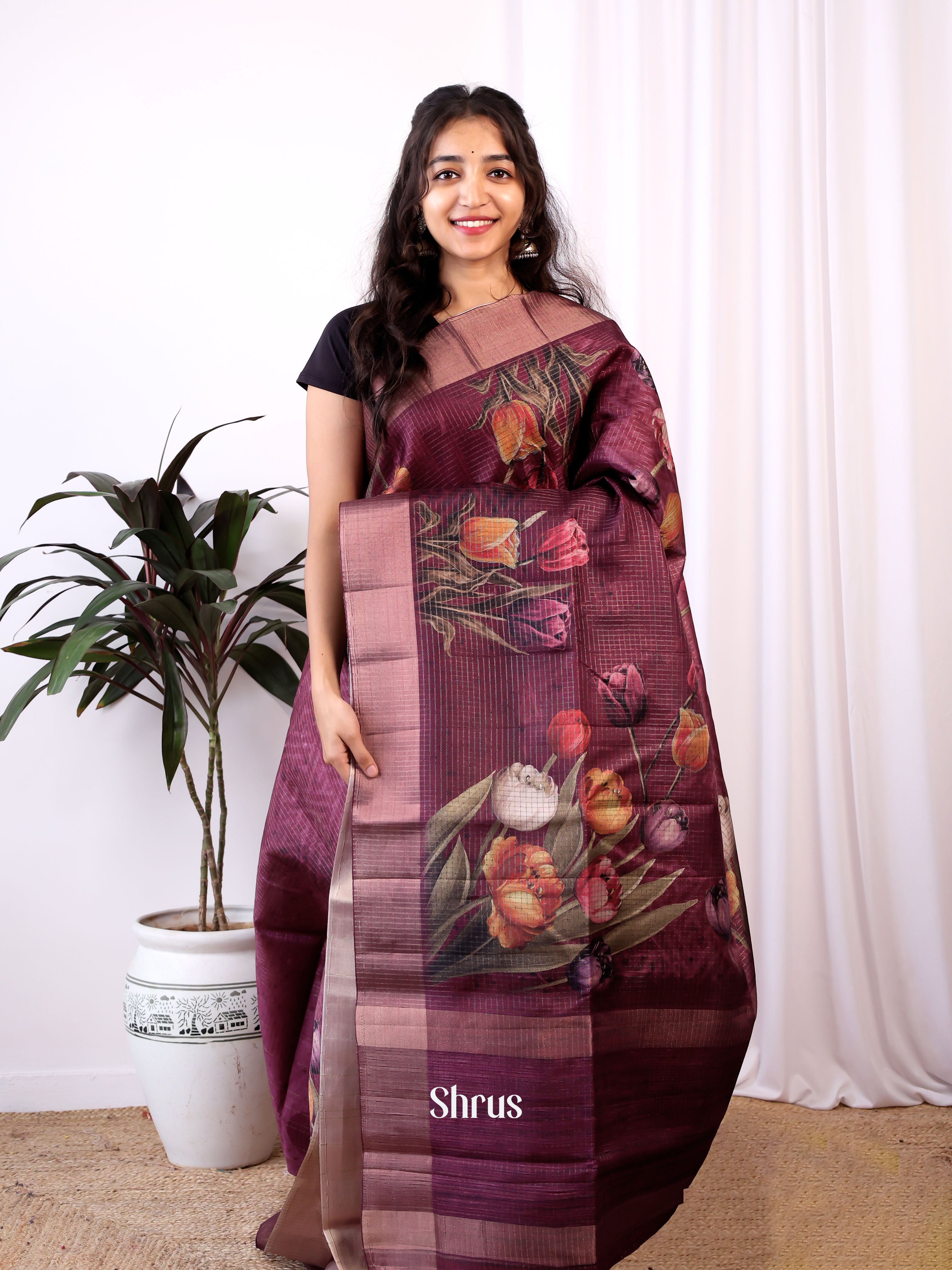 CIS04854 - Semi Tussar Saree