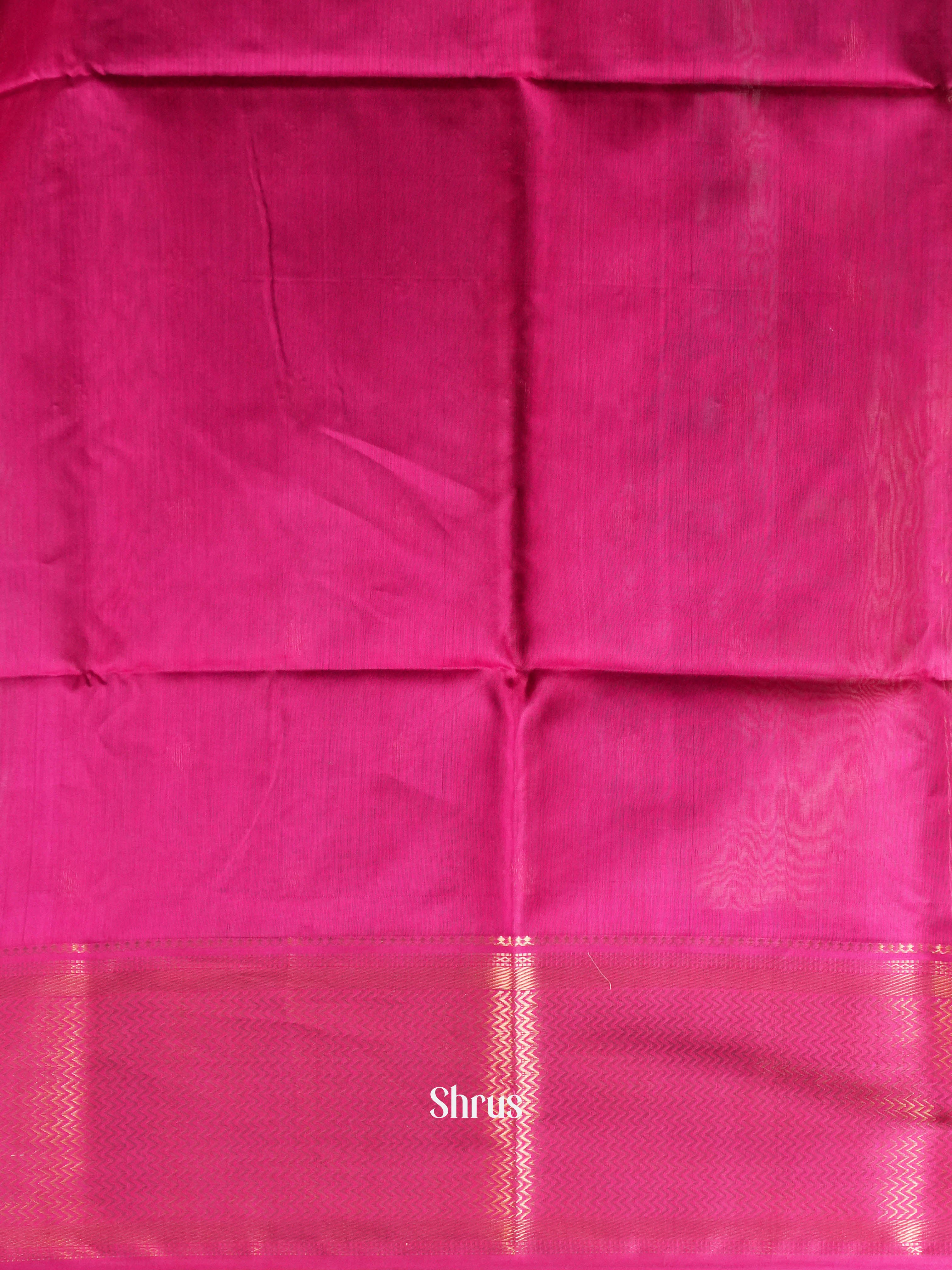 Rosy Red  - Maheshwari silkcotton Saree