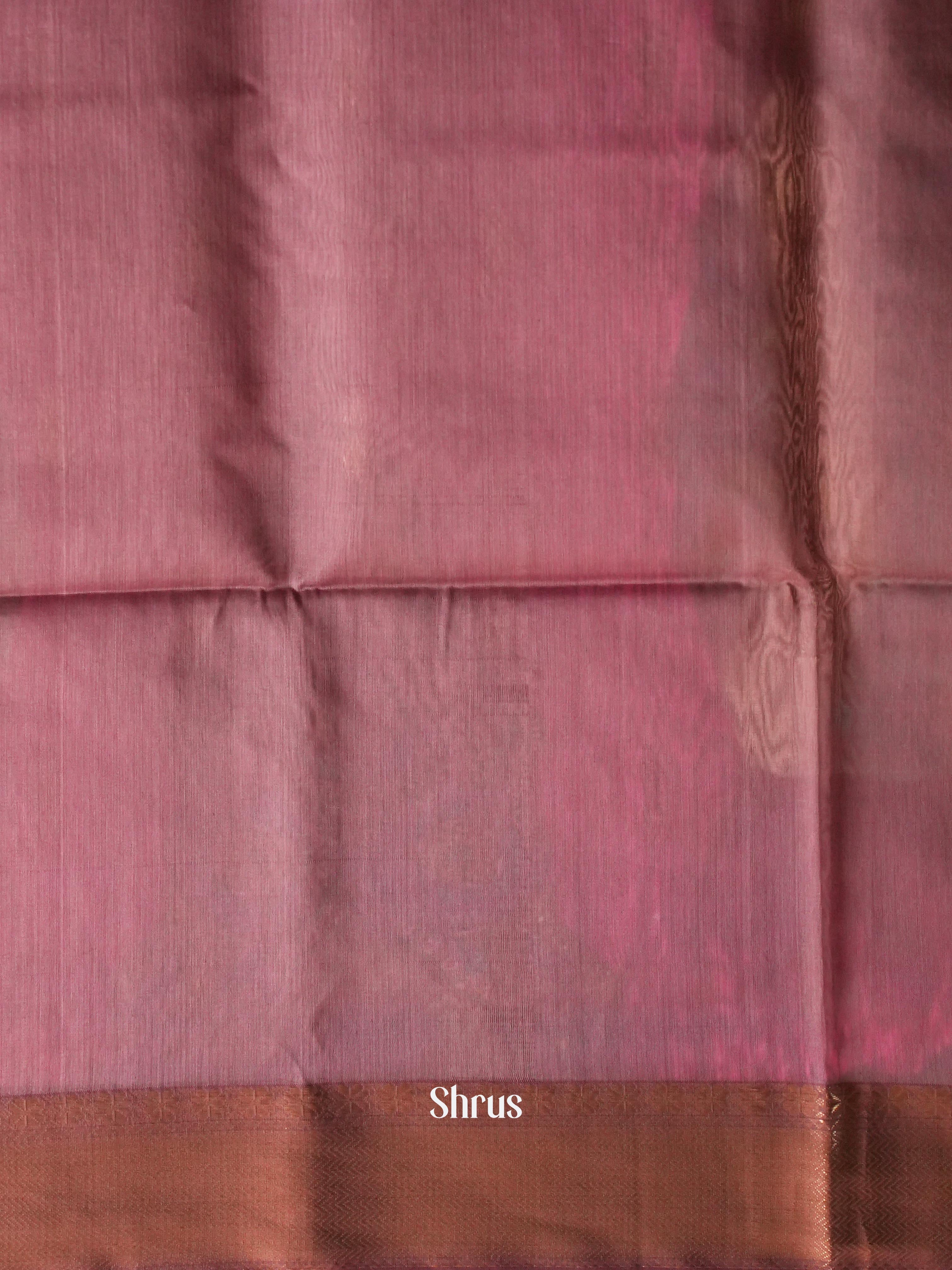 Peach  - Maheshwari silkcotton Saree