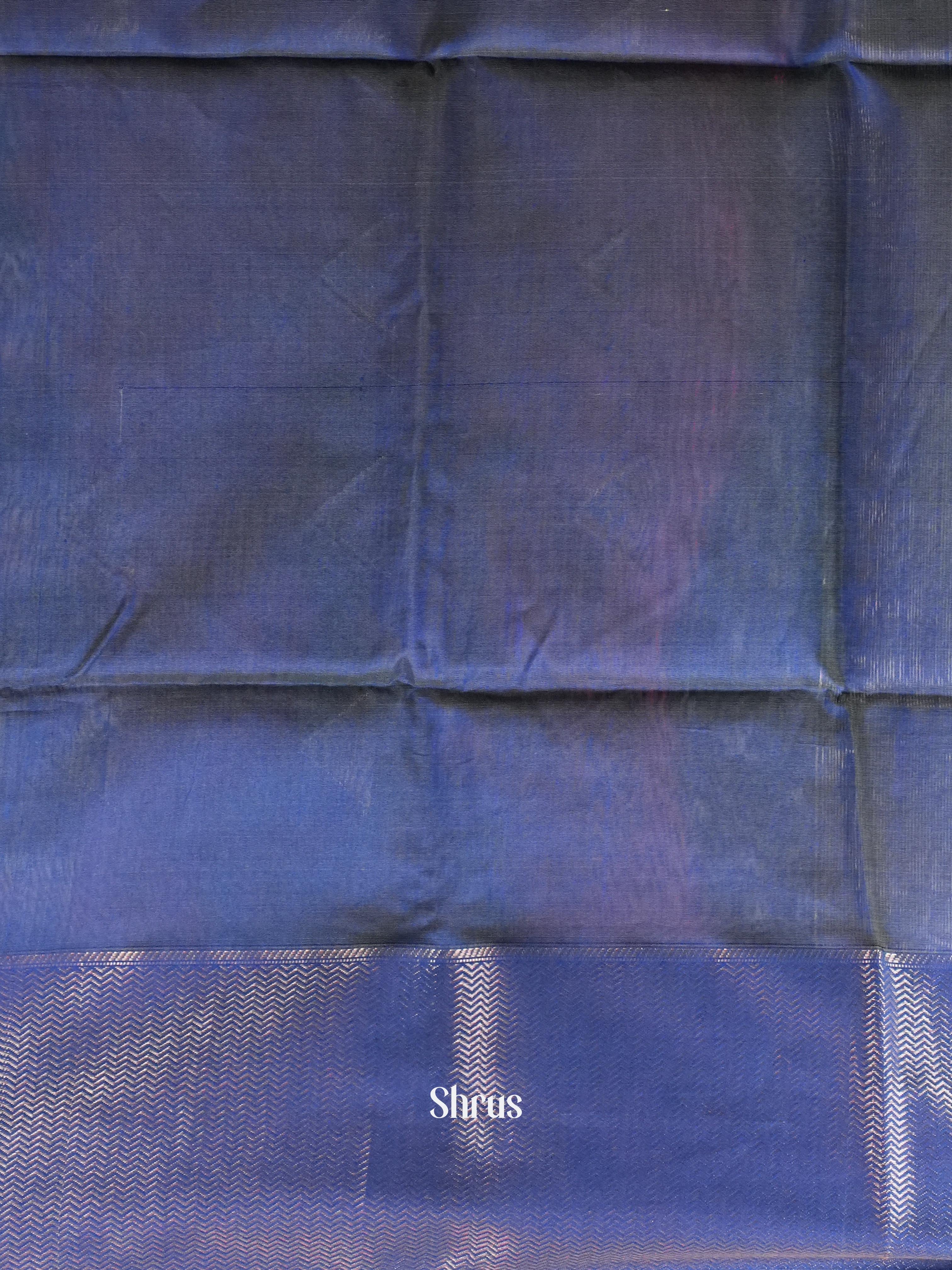 Neon Green & Blue  - Maheshwari silkcotton Saree