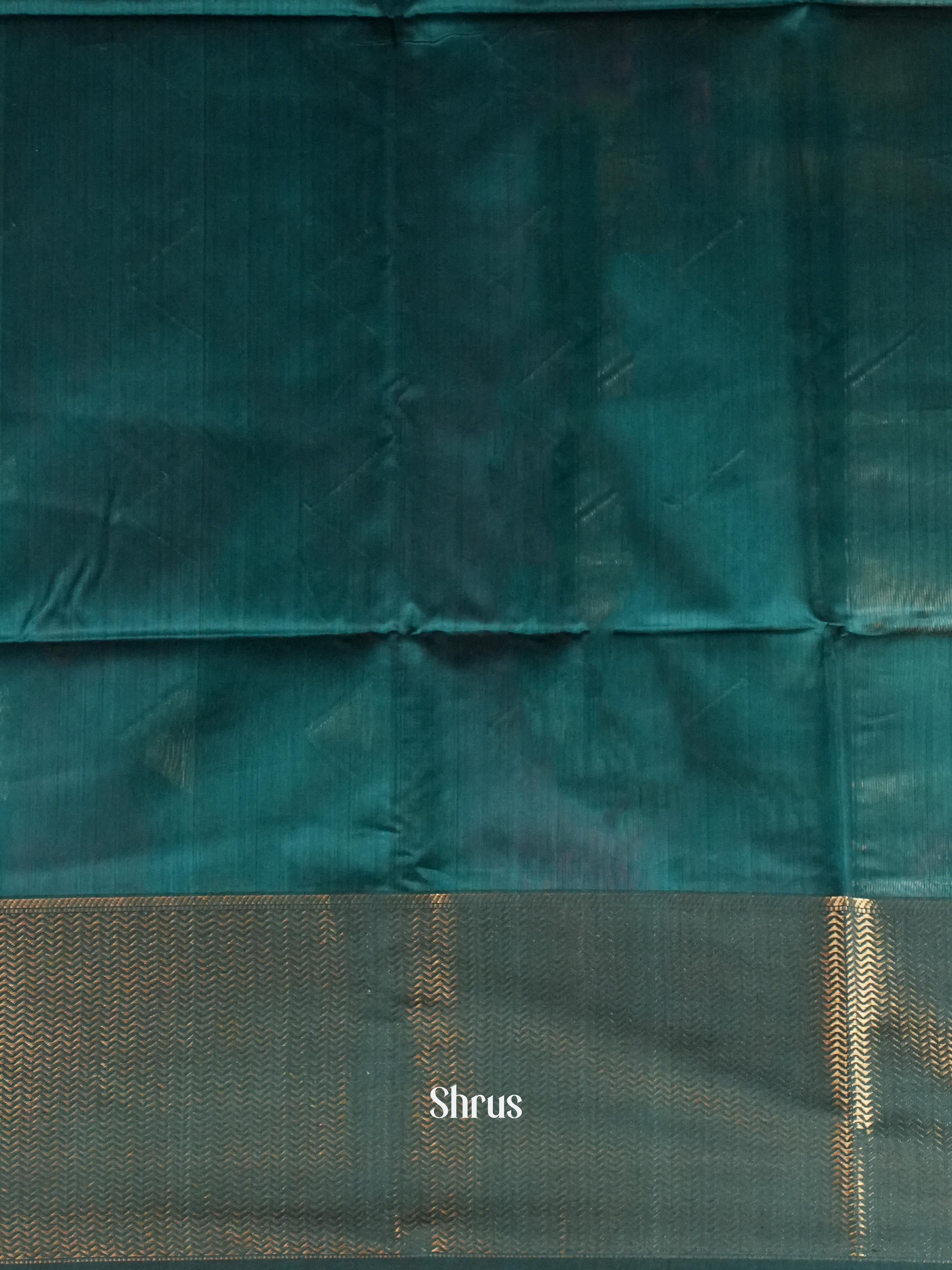 Forest Green  - Kanchipuram-halfpure Saree