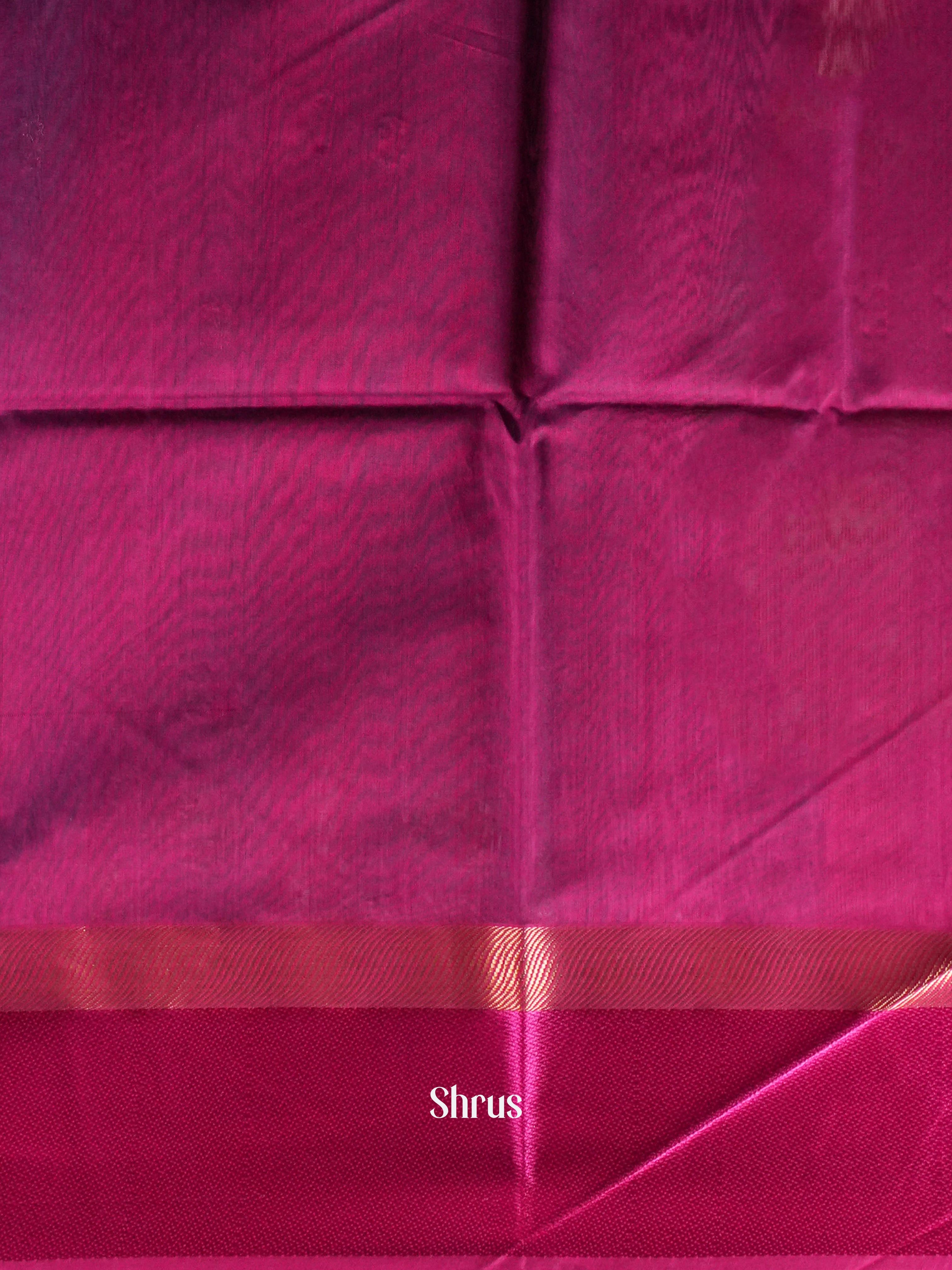 Blue pink Maheshwari silkcotton Saree