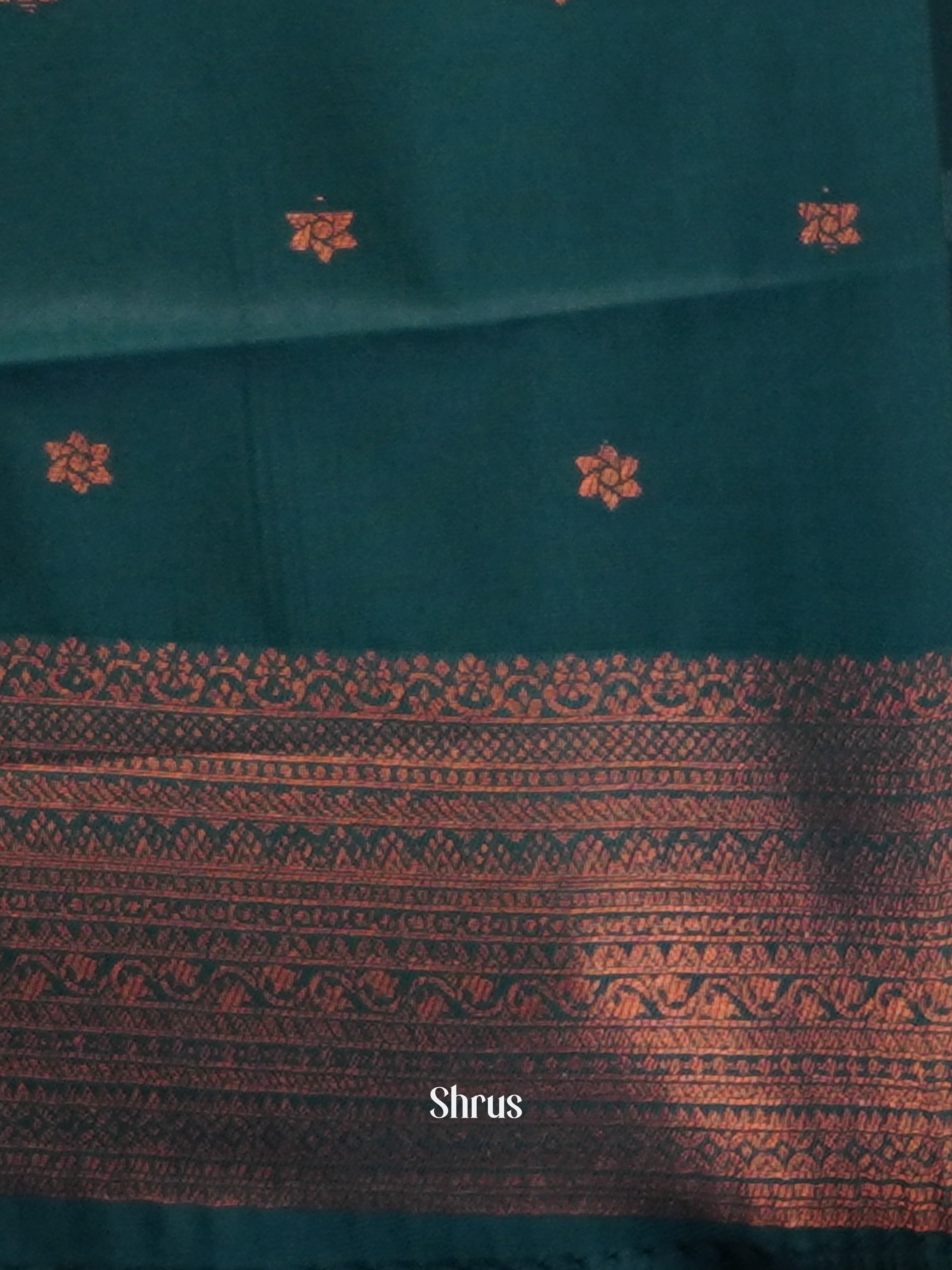 Majenta &  Green - Semi Arani Silk Saree