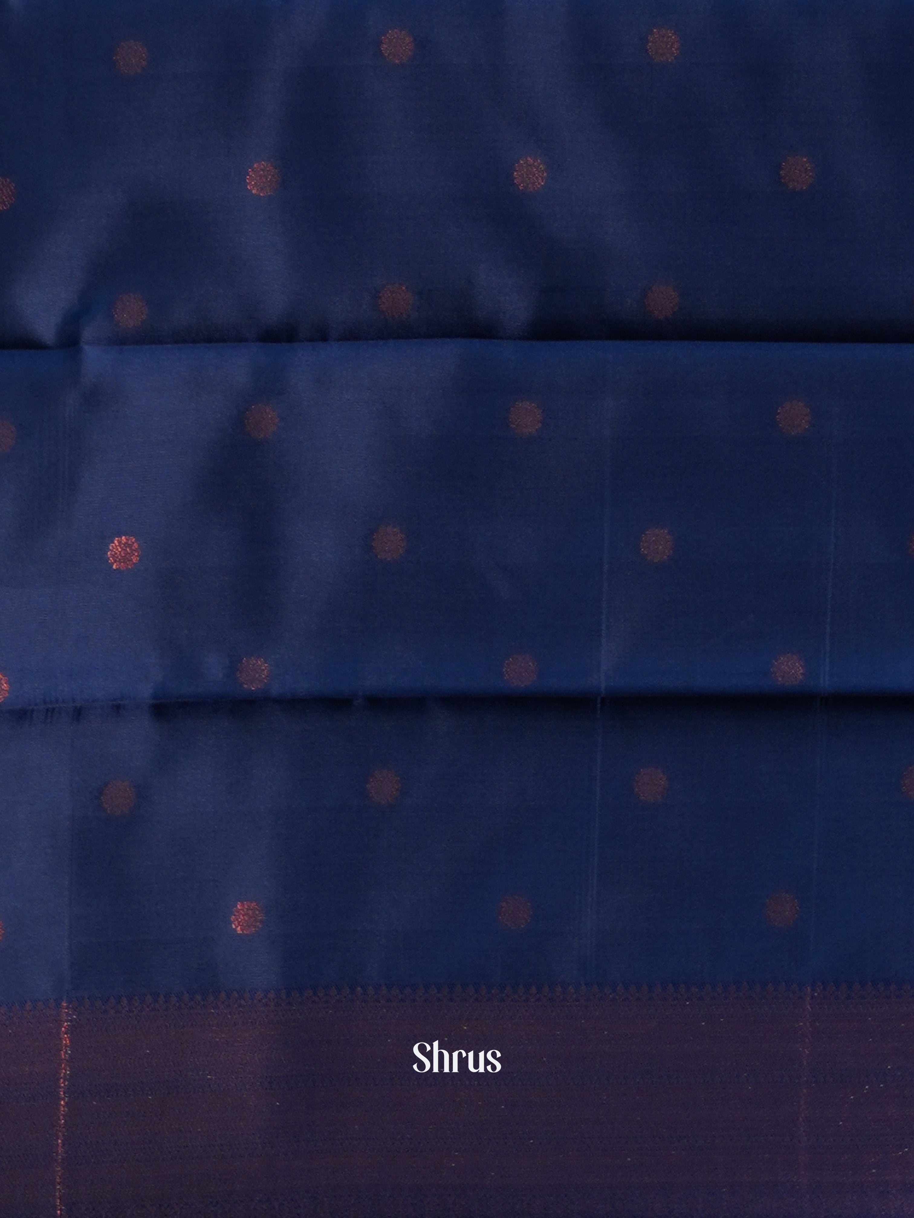 Teal & Blue - Semi Arani Silk Saree