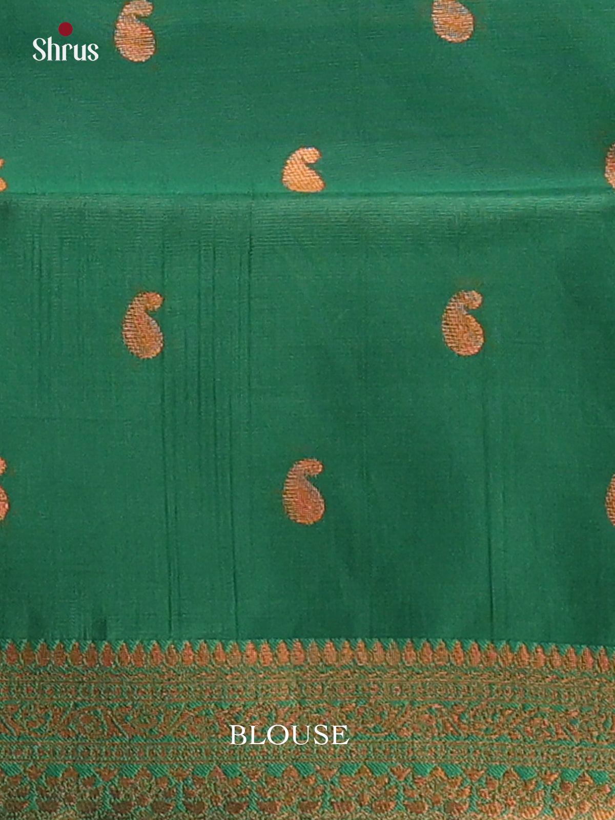 Dusty Brown & Green - Semi Arani Silk Saree - Shop on ShrusEternity.com
