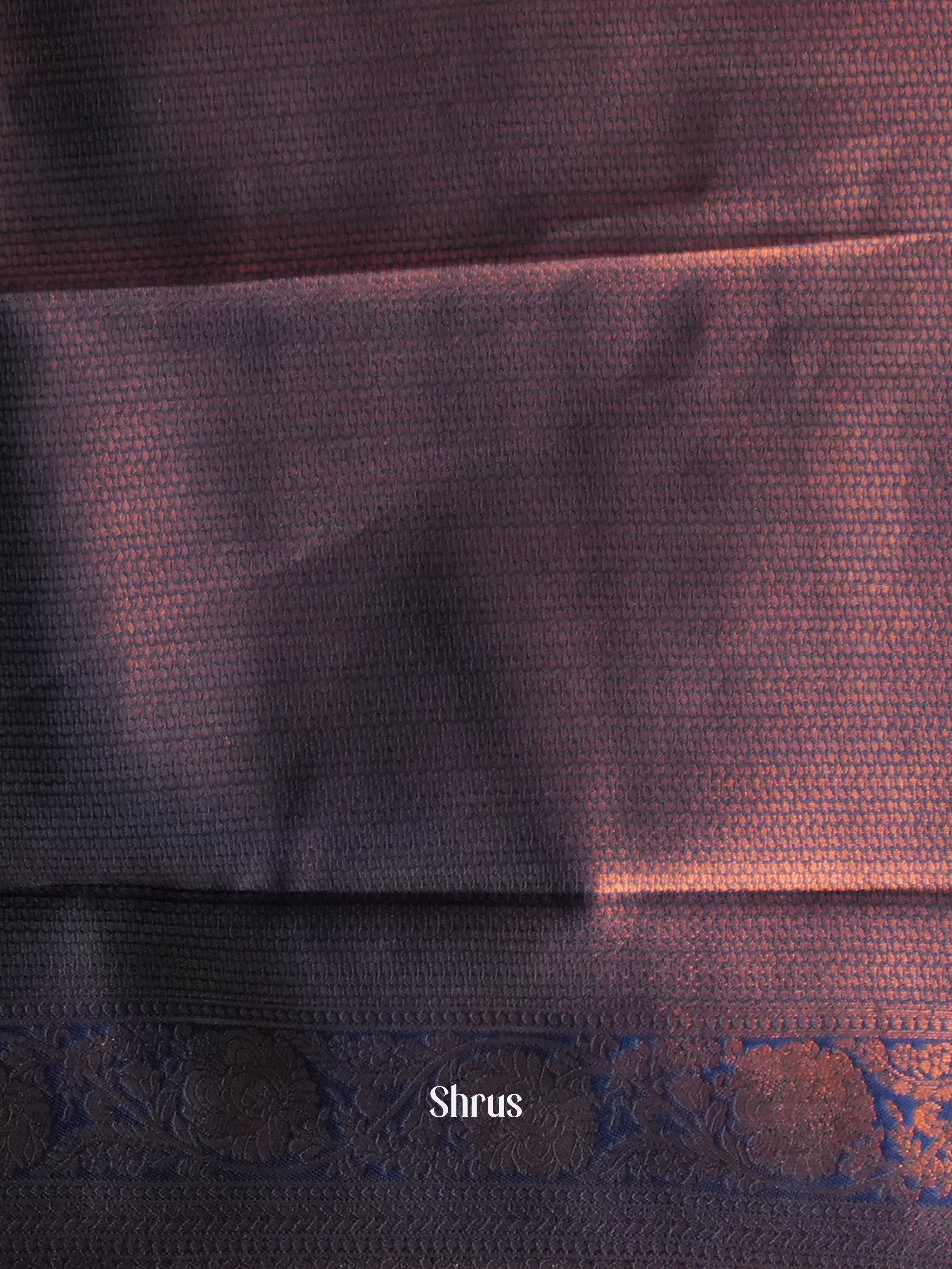 Green & Violet - Semi Arani Silk Saree