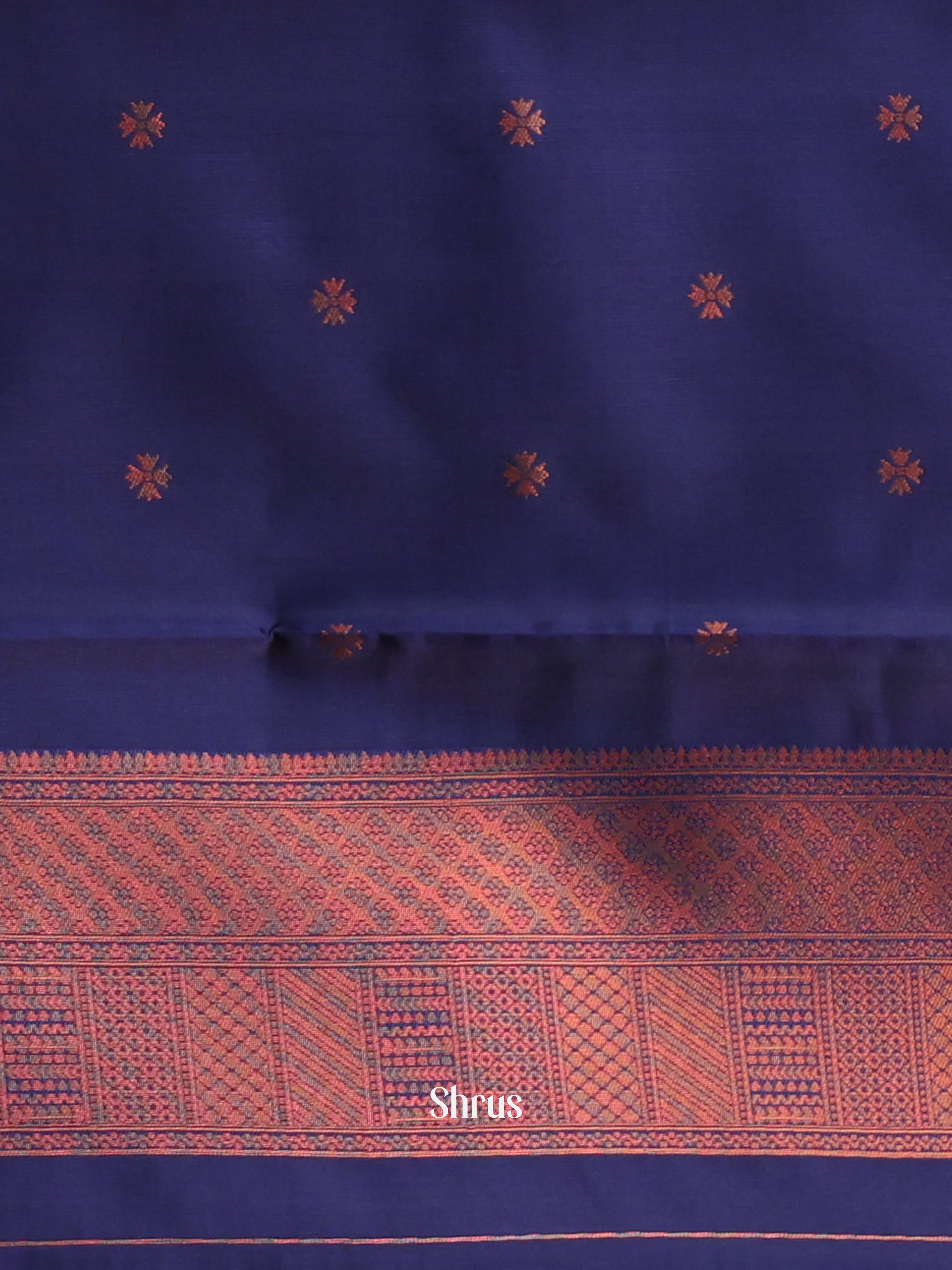 Teal & Blue- Semi Arani Silk Saree