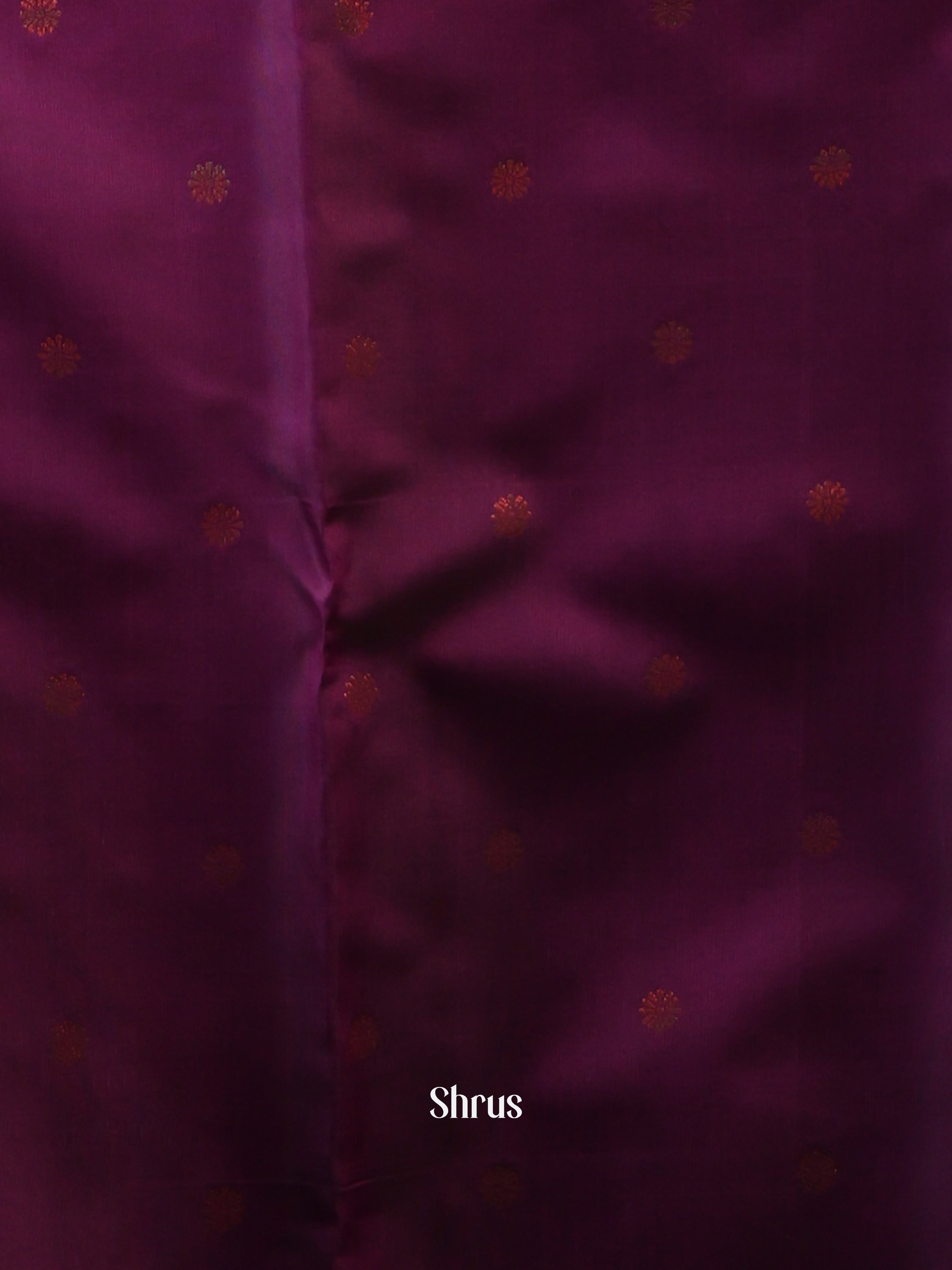 Ice Blue & Purple - Semi Arani Silk Saree