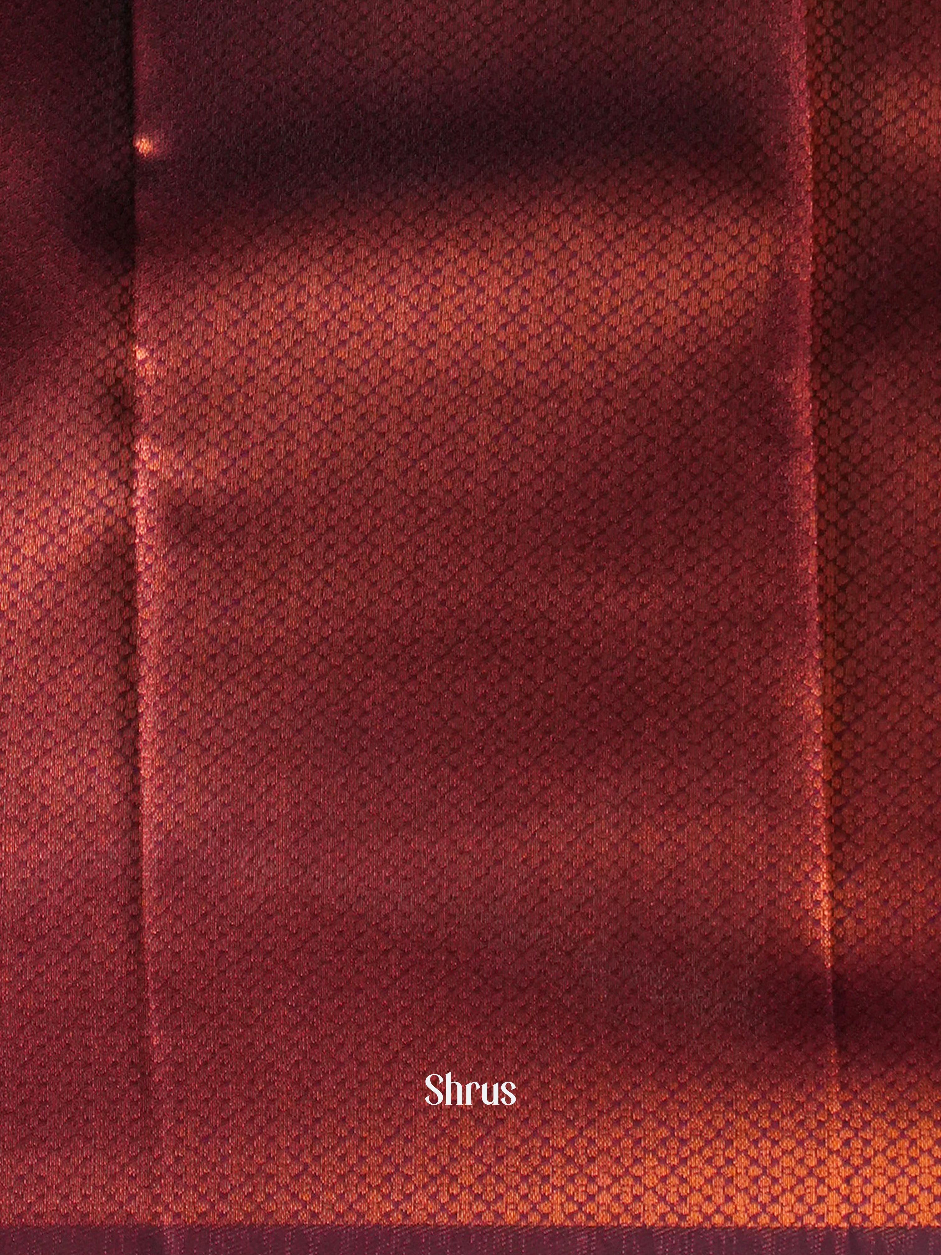 grey & Maroon- Semi Arani Silk Saree