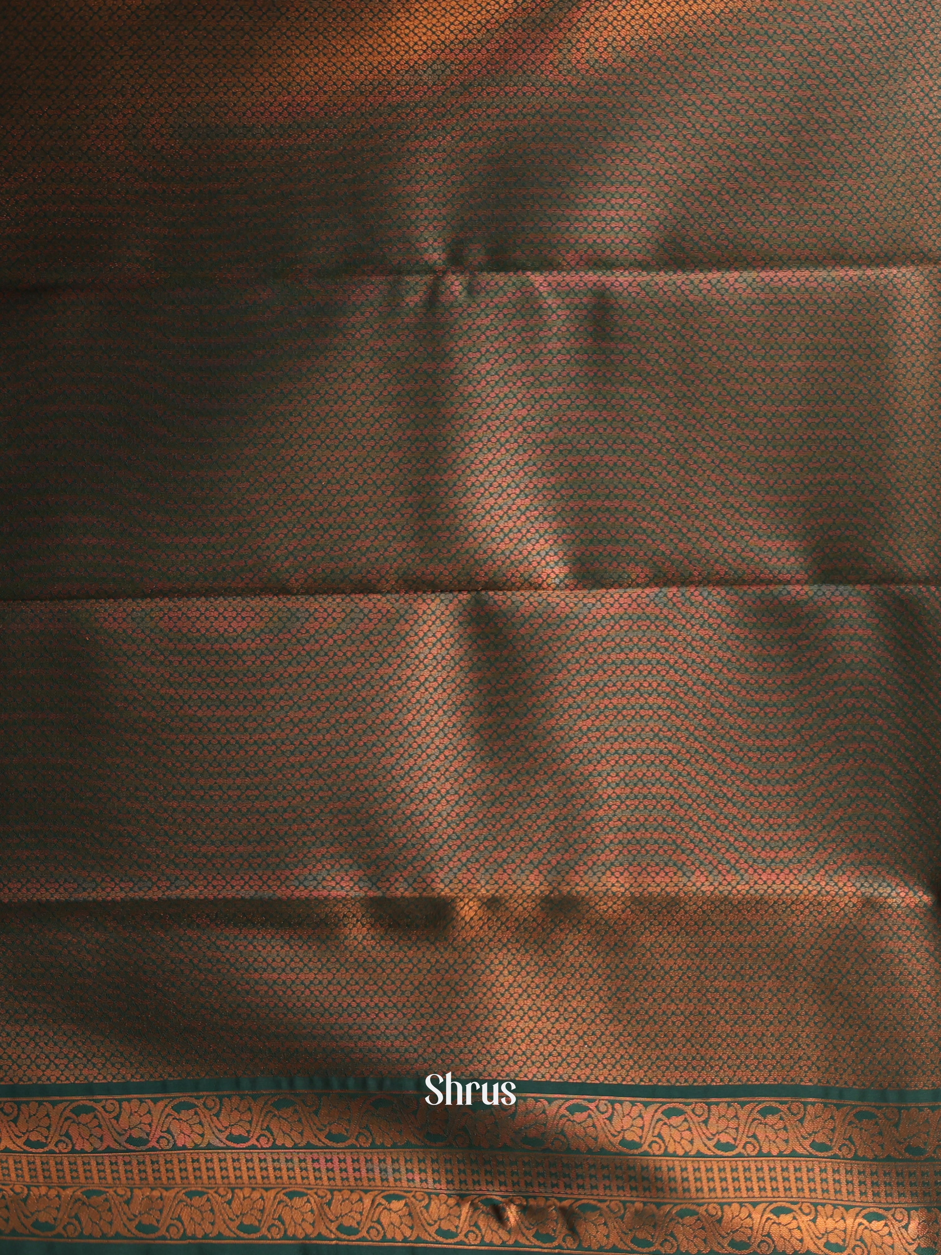 Dusty Pink &Green - Semi Arani Silk Saree