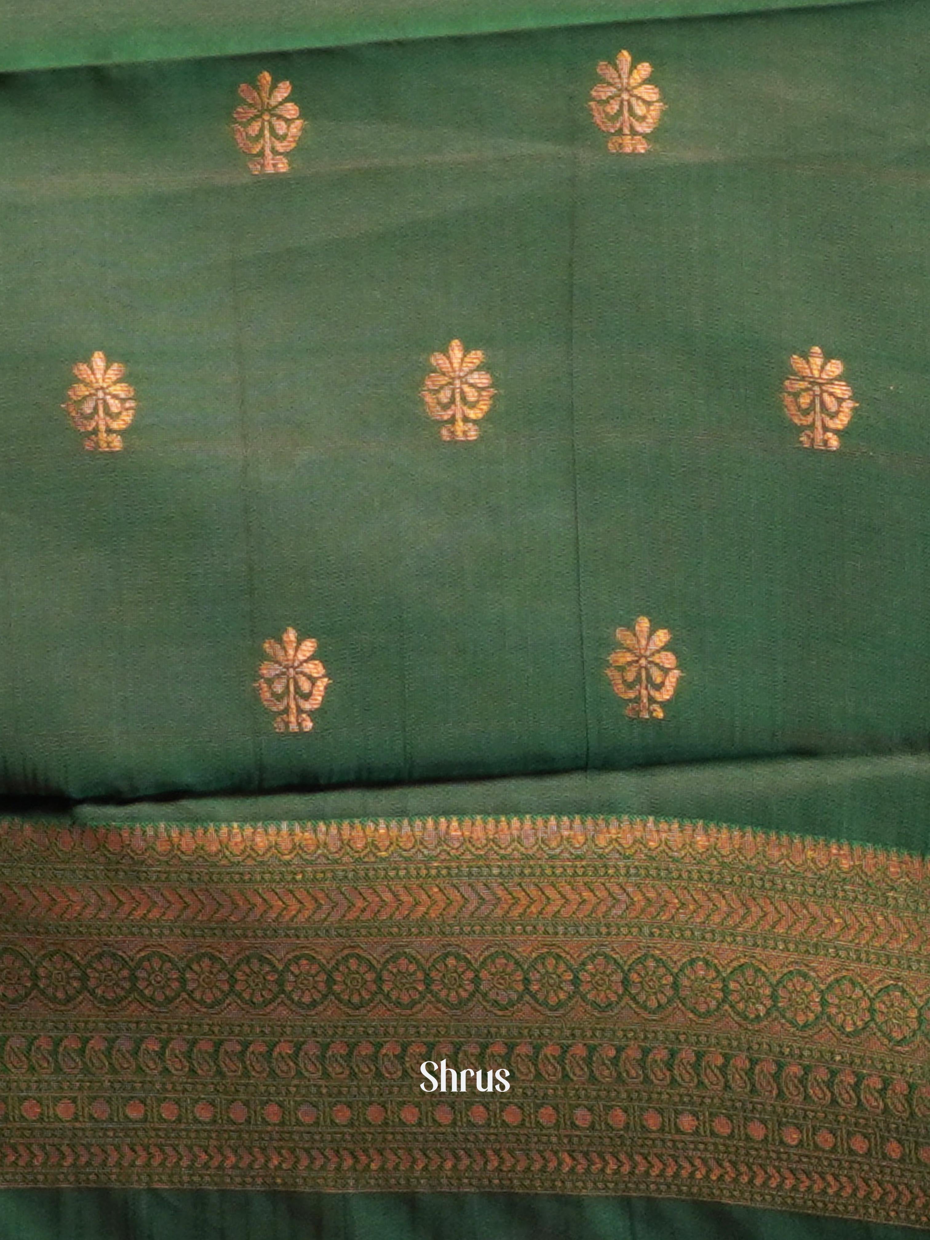 Pink & Green - Semi Arani Silk Saree