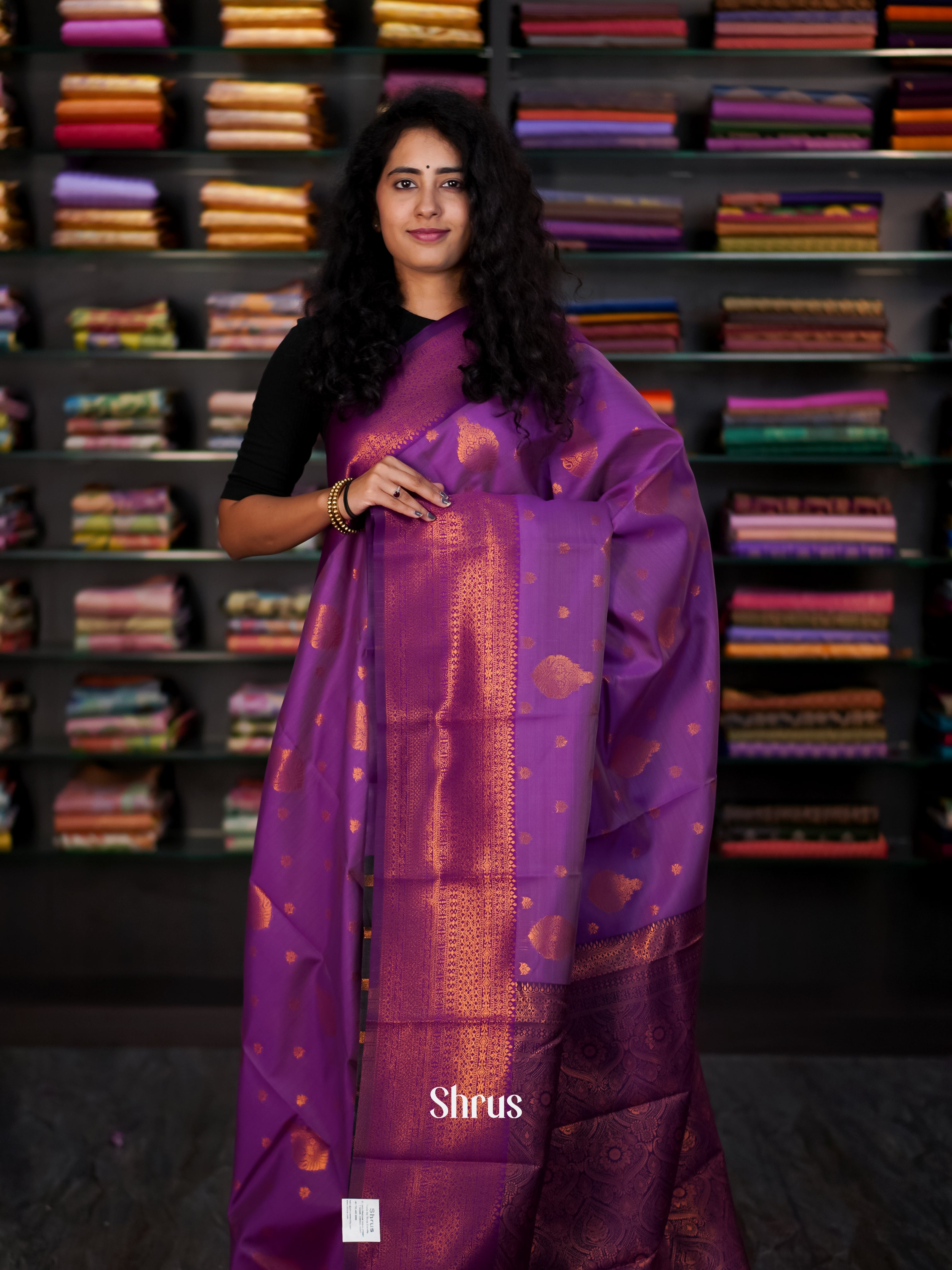 Majenta - Semi Arani Silk Saree