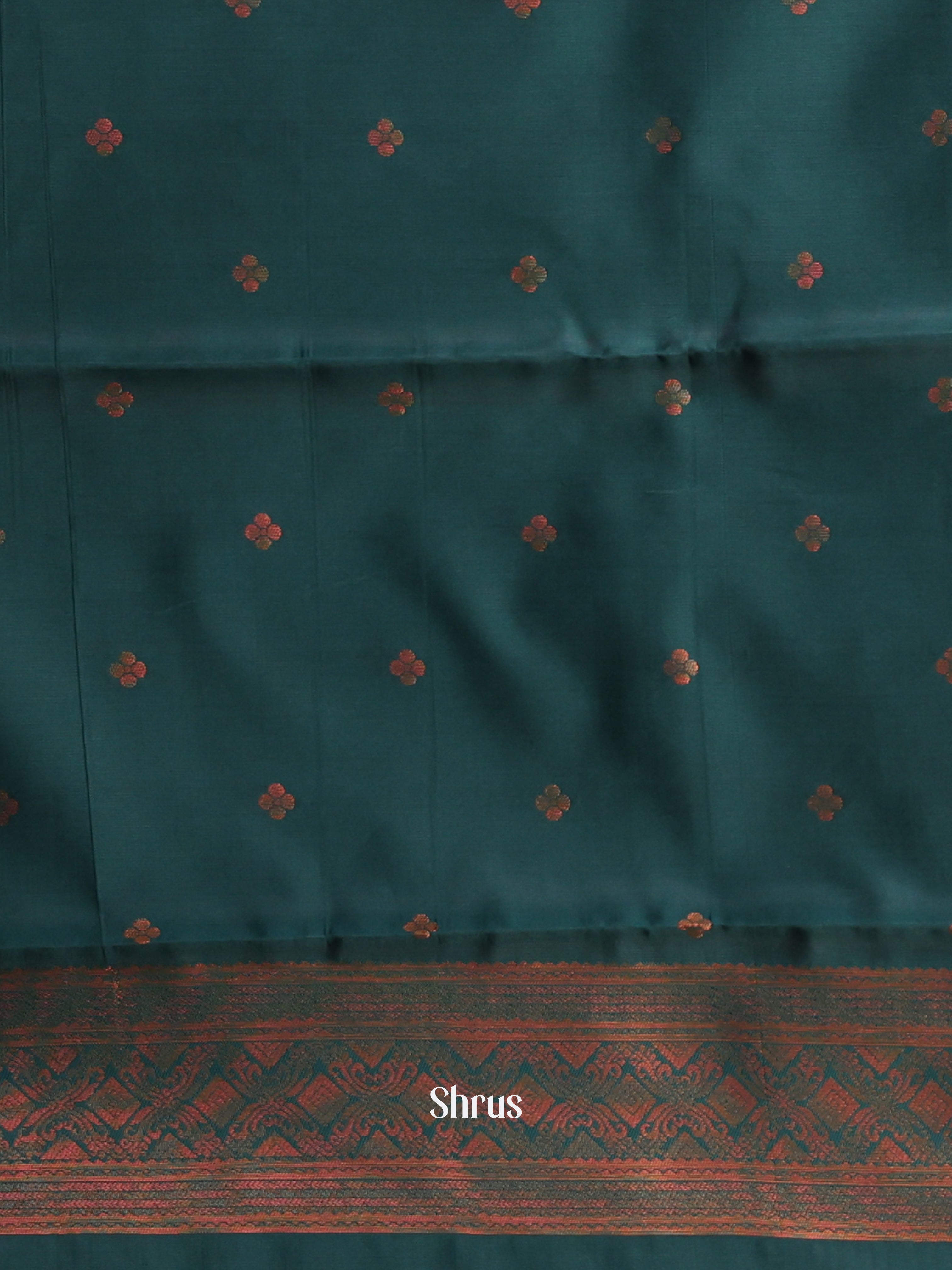 Pink & Green - Semi Arani Silk Saree - Shop on ShrusEternity.com