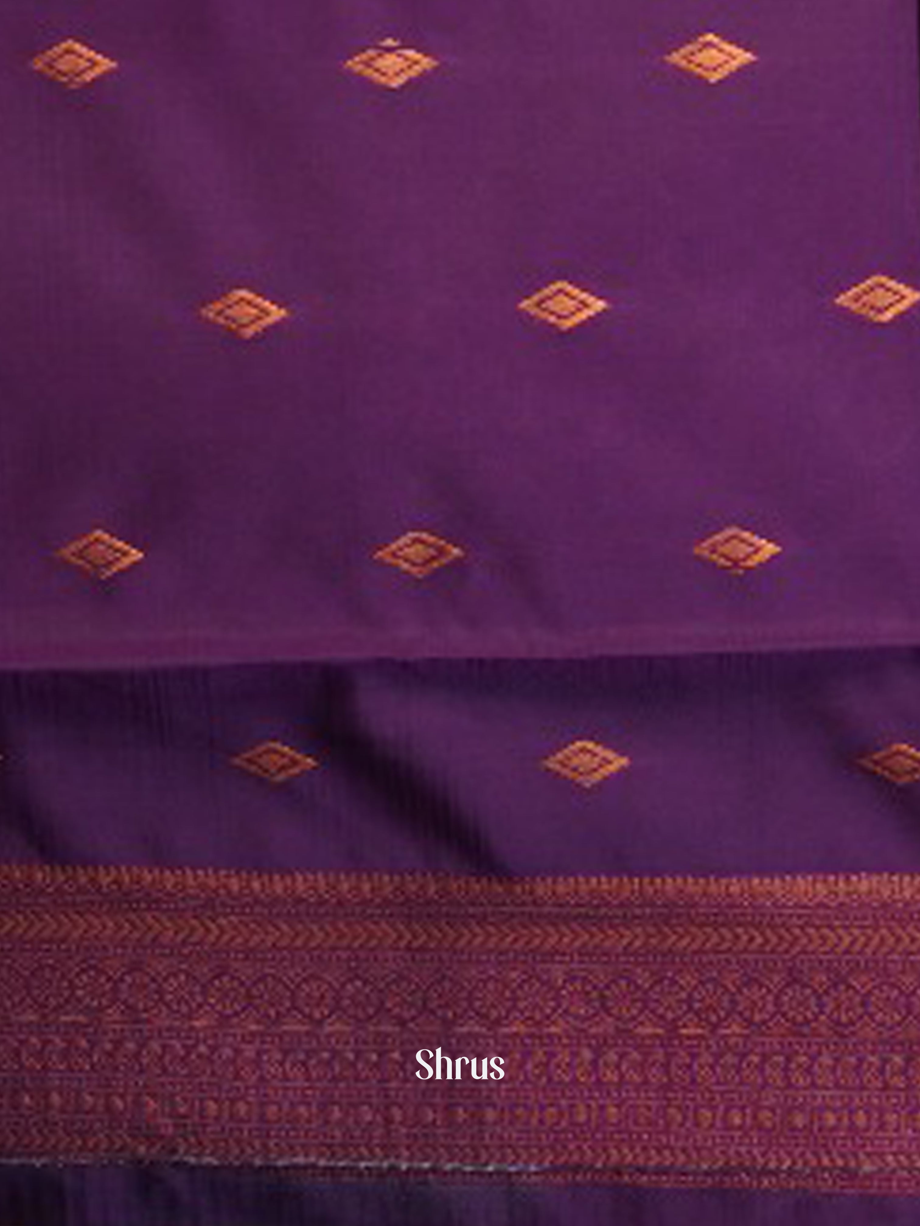 Lavender & Purple - Semi Arani Silk Saree