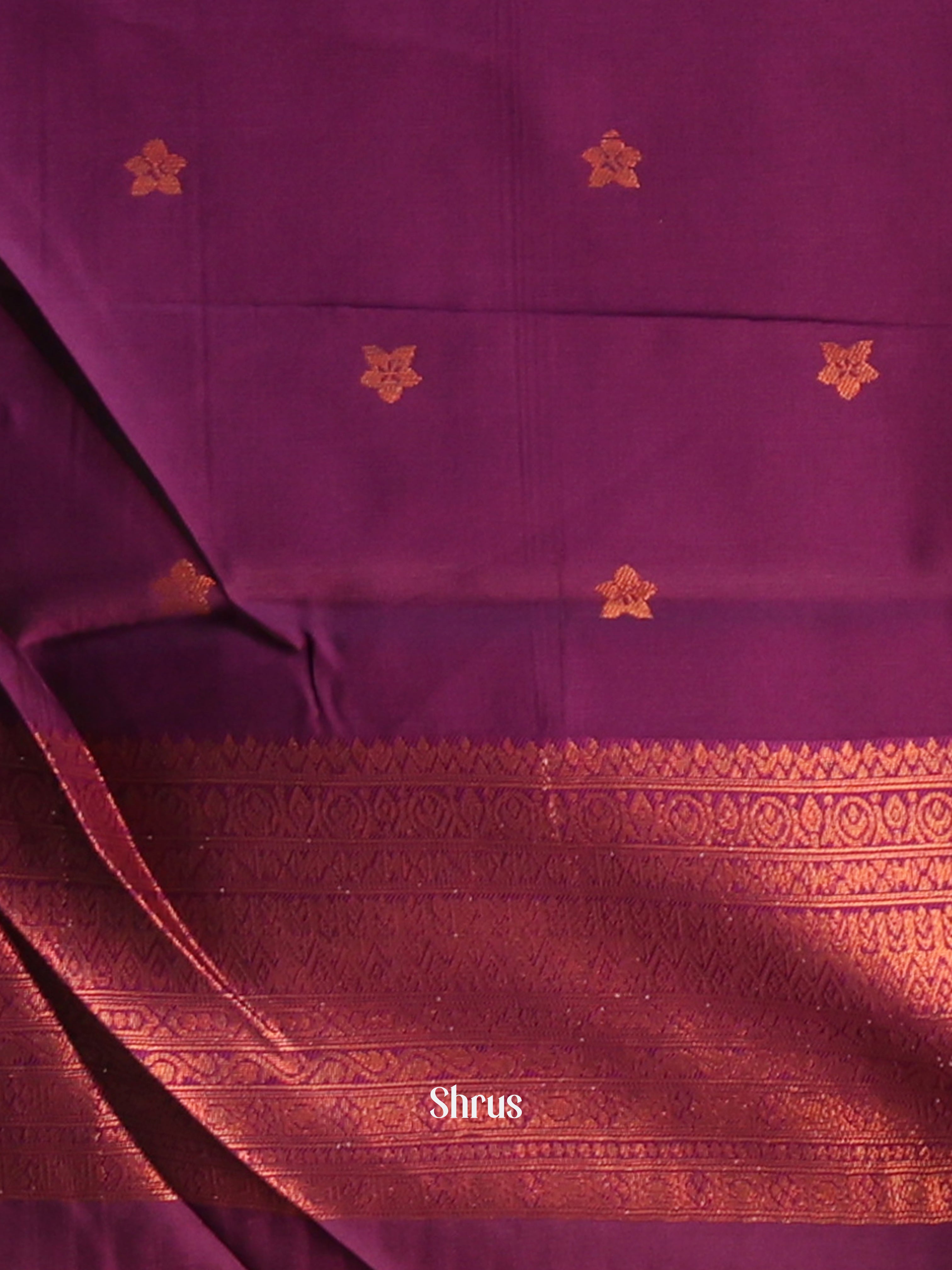 Lavender & Purple - Semi Arani Silk Saree