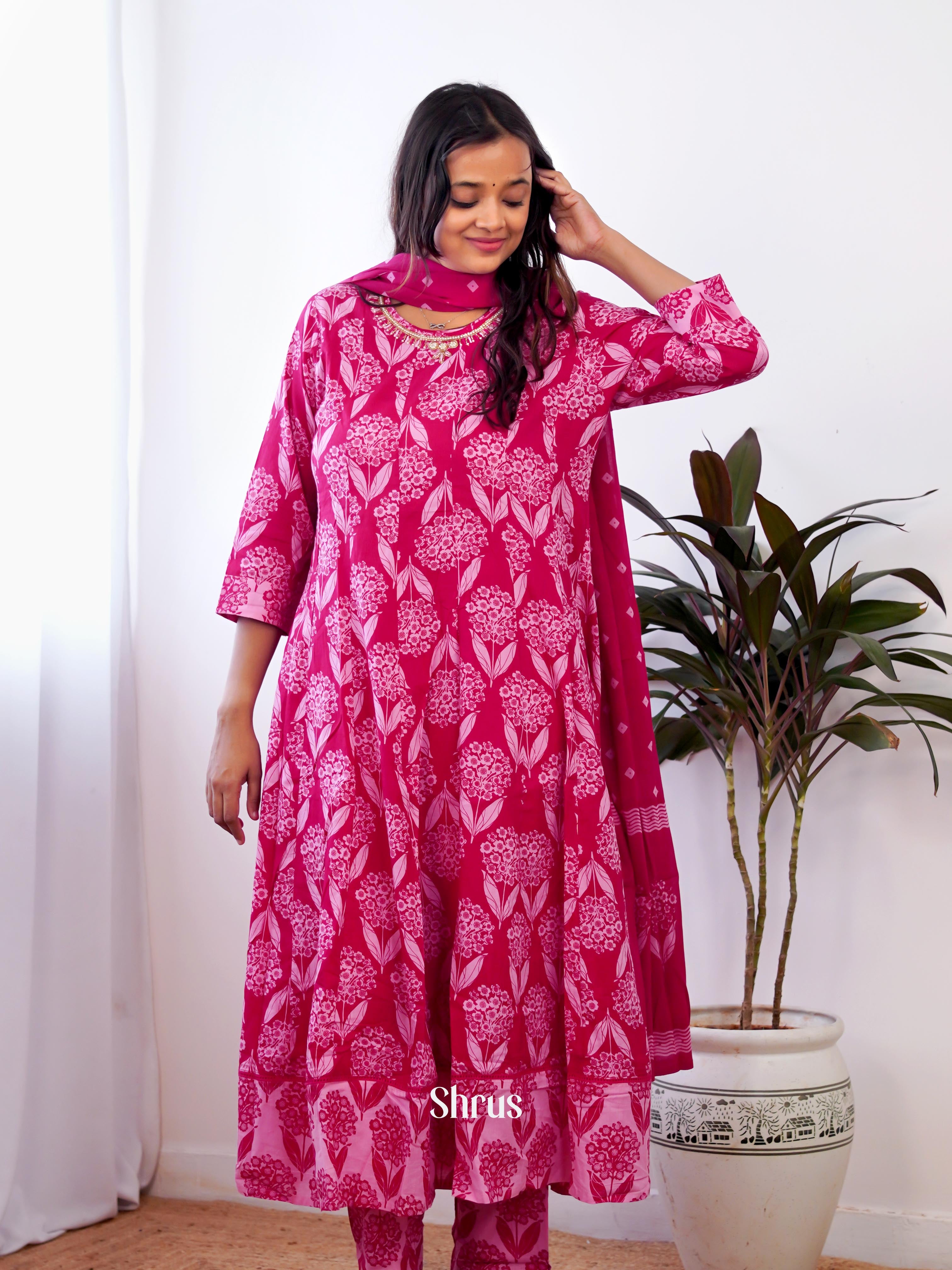 Pink - 3pc Readymade Suits