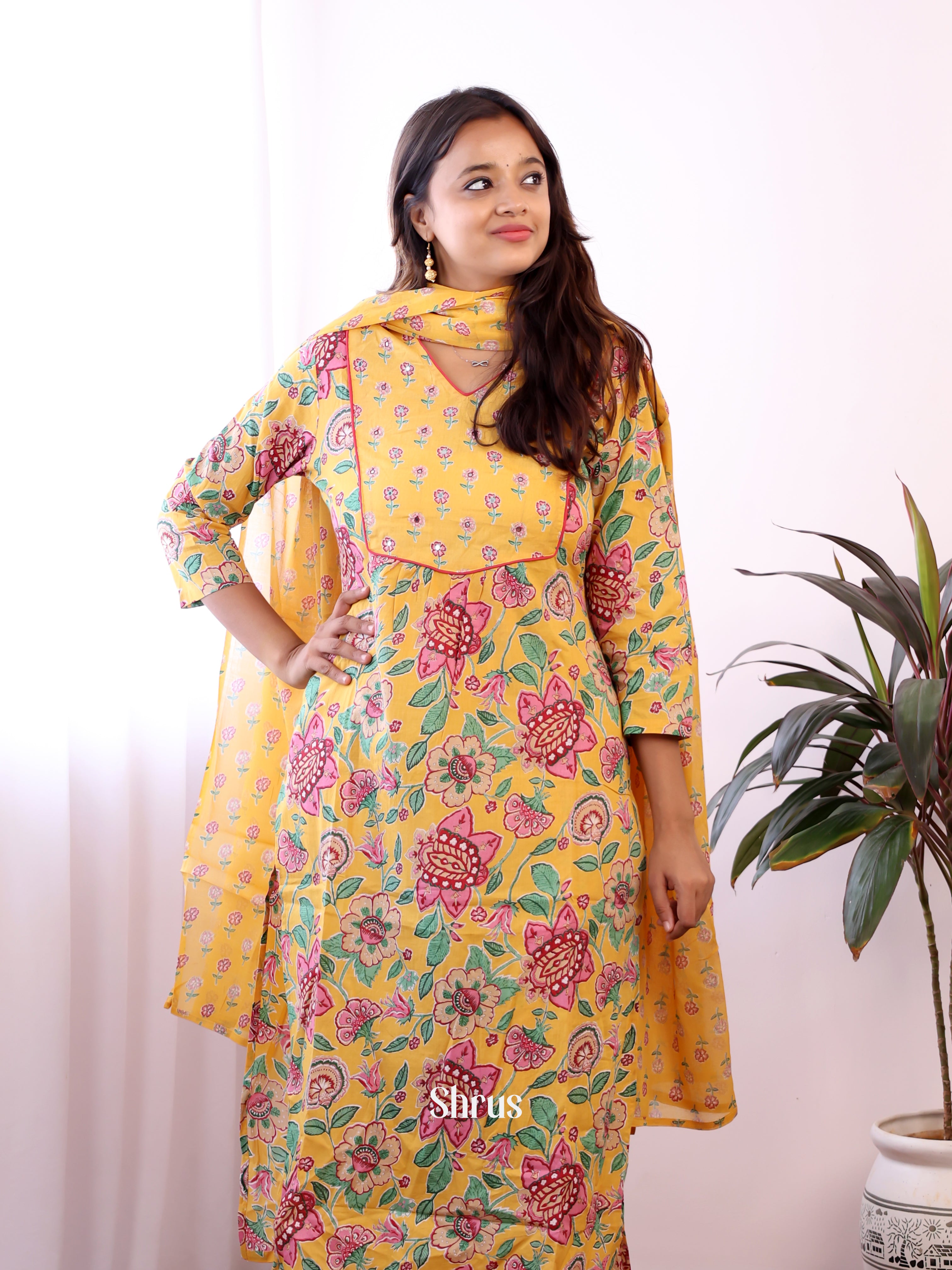 Mustard - 3pc Readymade Suits