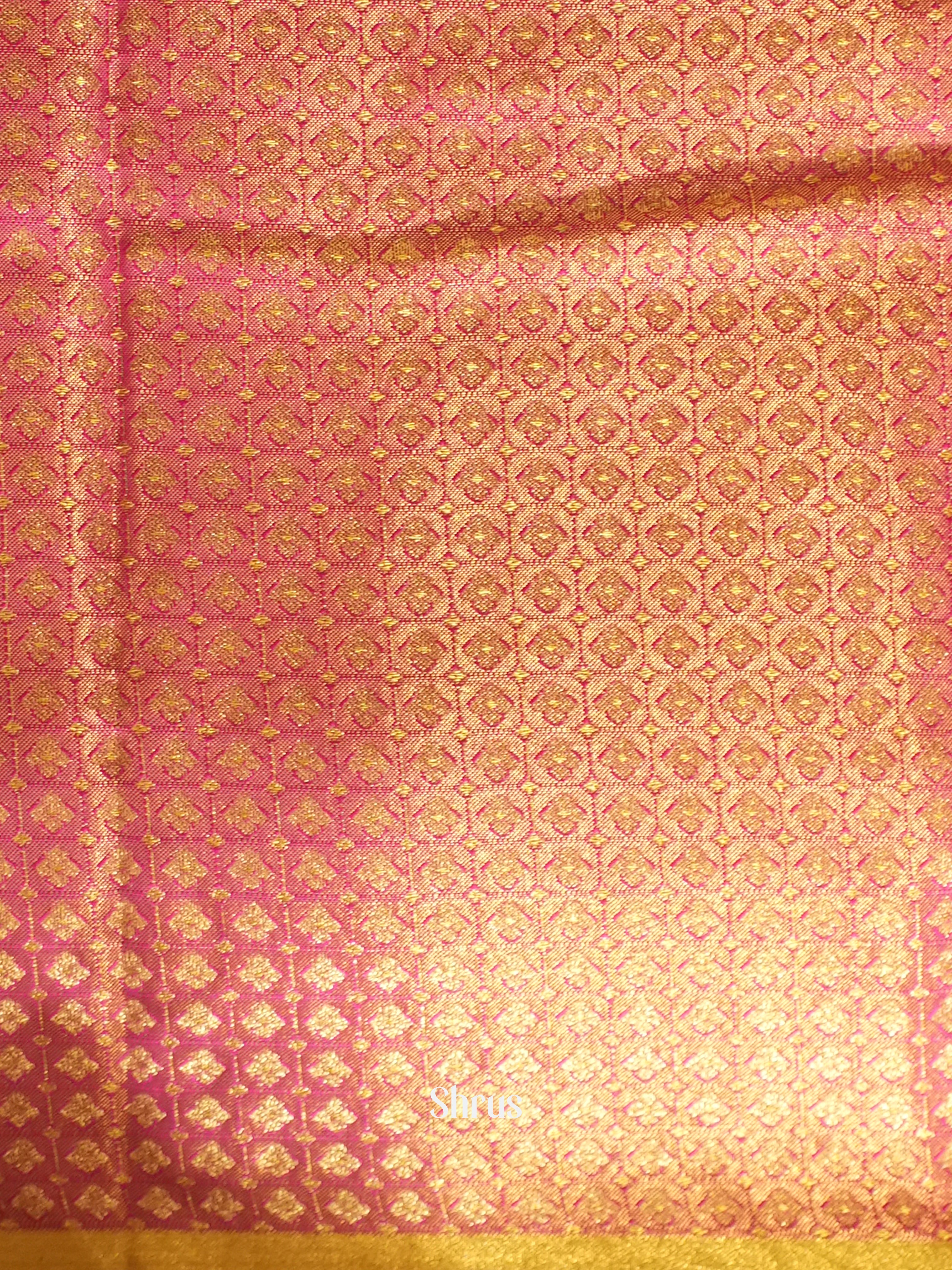 Green & Pink - Kanchipuram-halfpure Saree