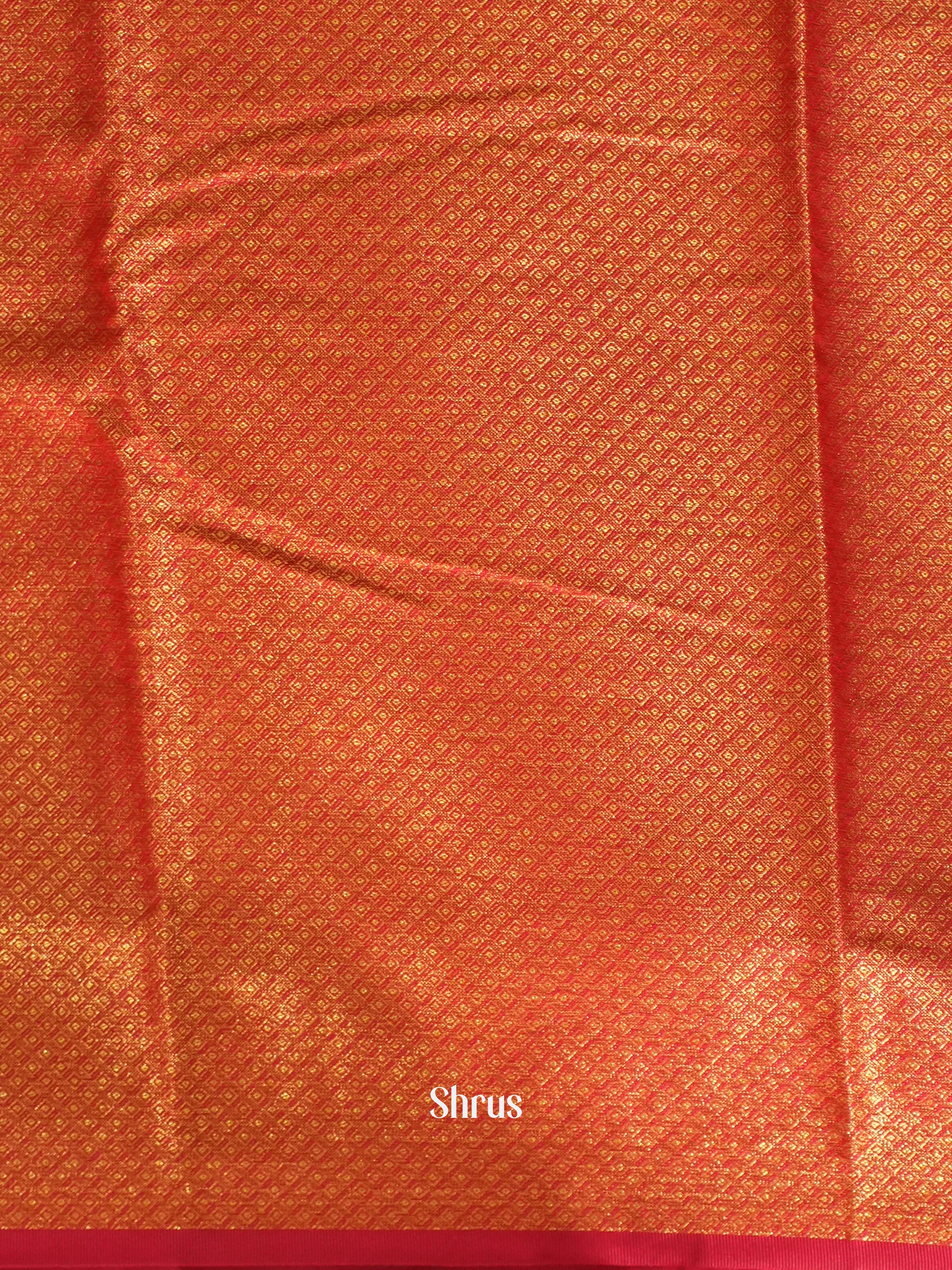 Green & Red- Kanchipuram-halfpure Saree