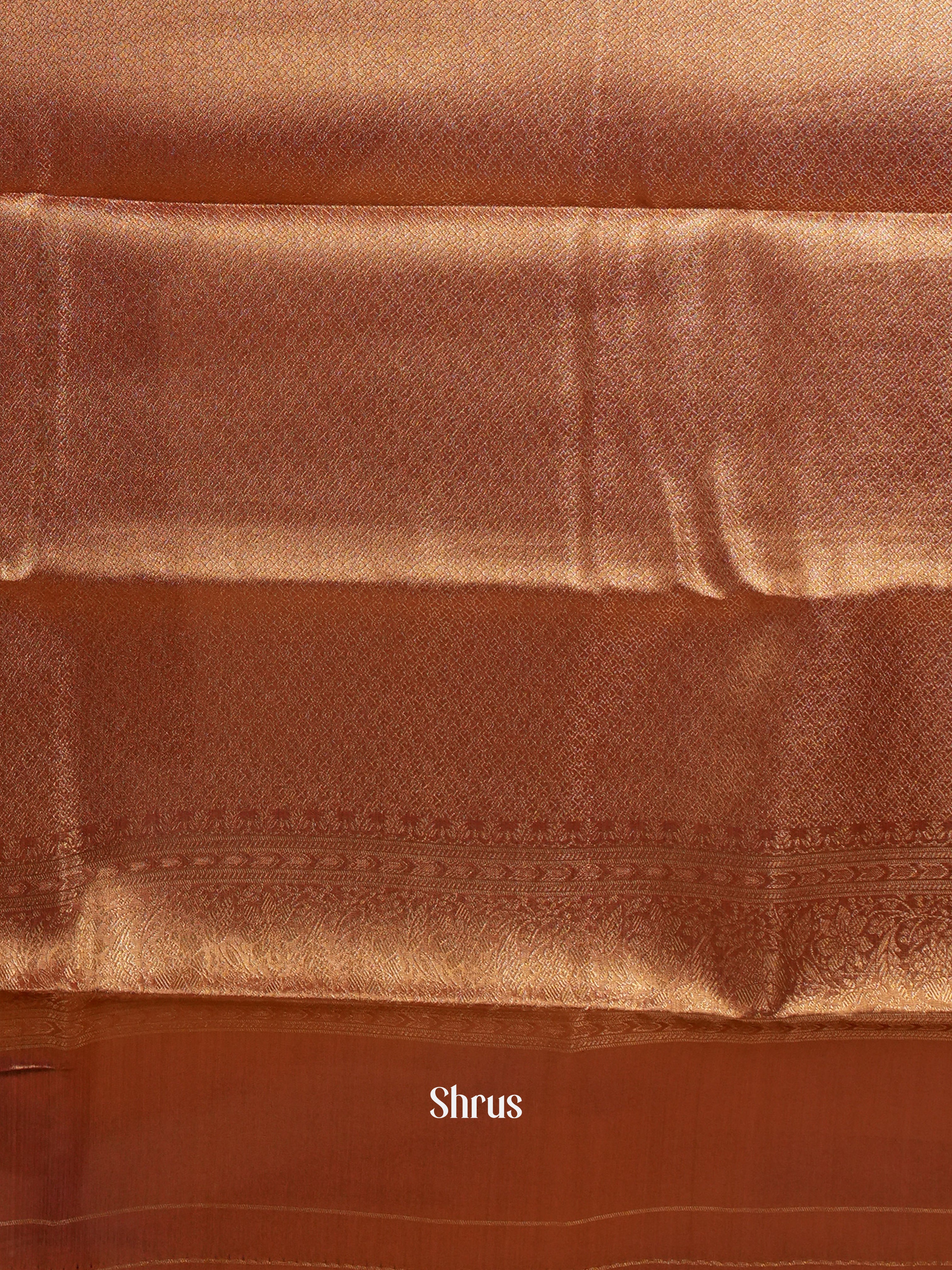 Copper - Kanchipuram-halfpure Saree