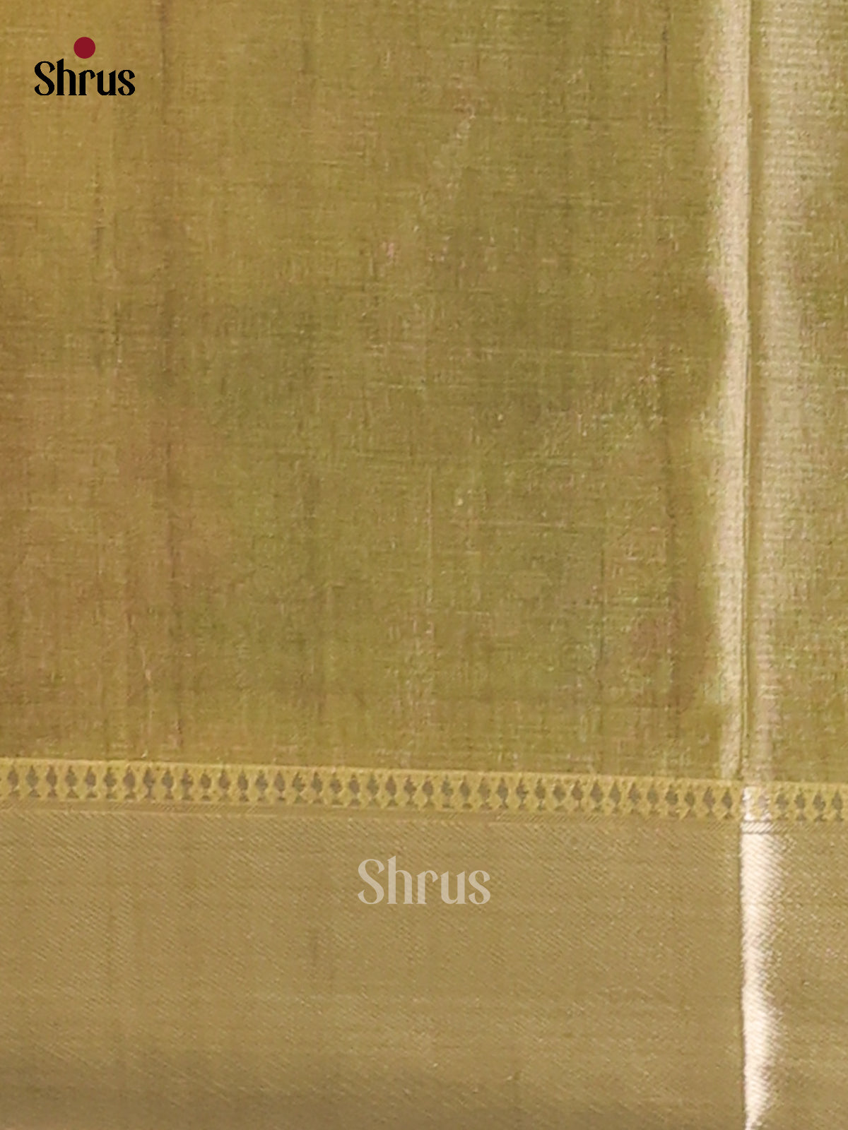 Green - Printed Tussar - CIS06403 - Shop on Shrus.com