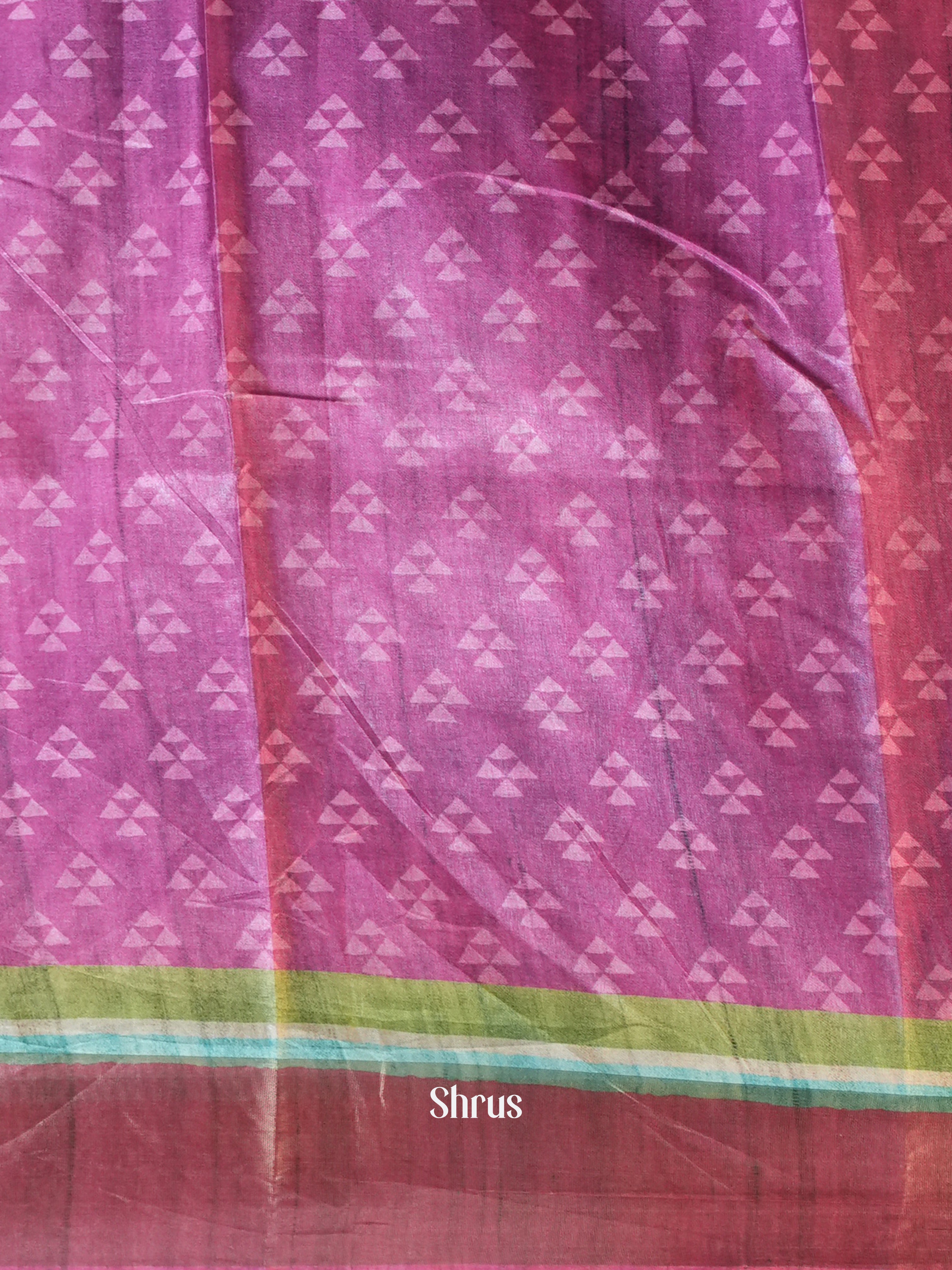 CIS06488 - Printed Tussar Saree