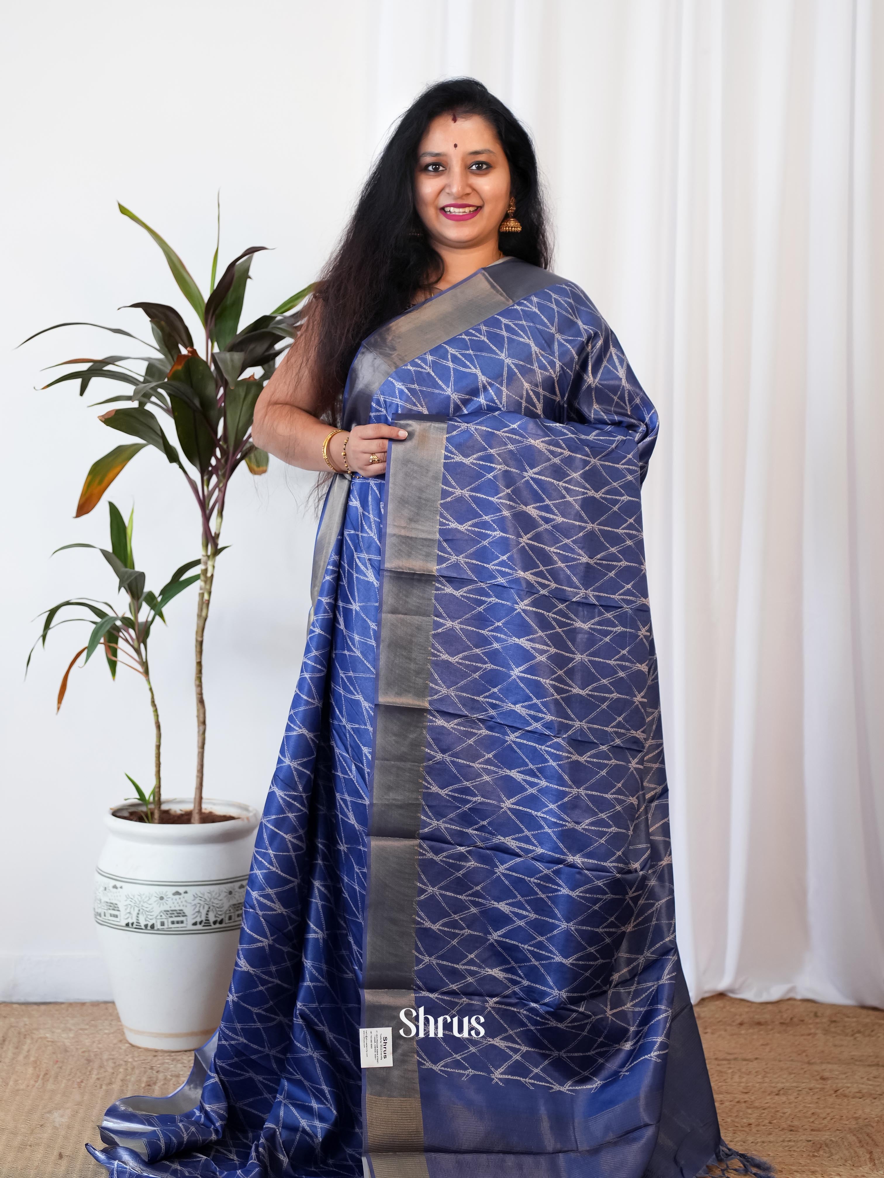 CIS06502 - Printed Tussar Saree