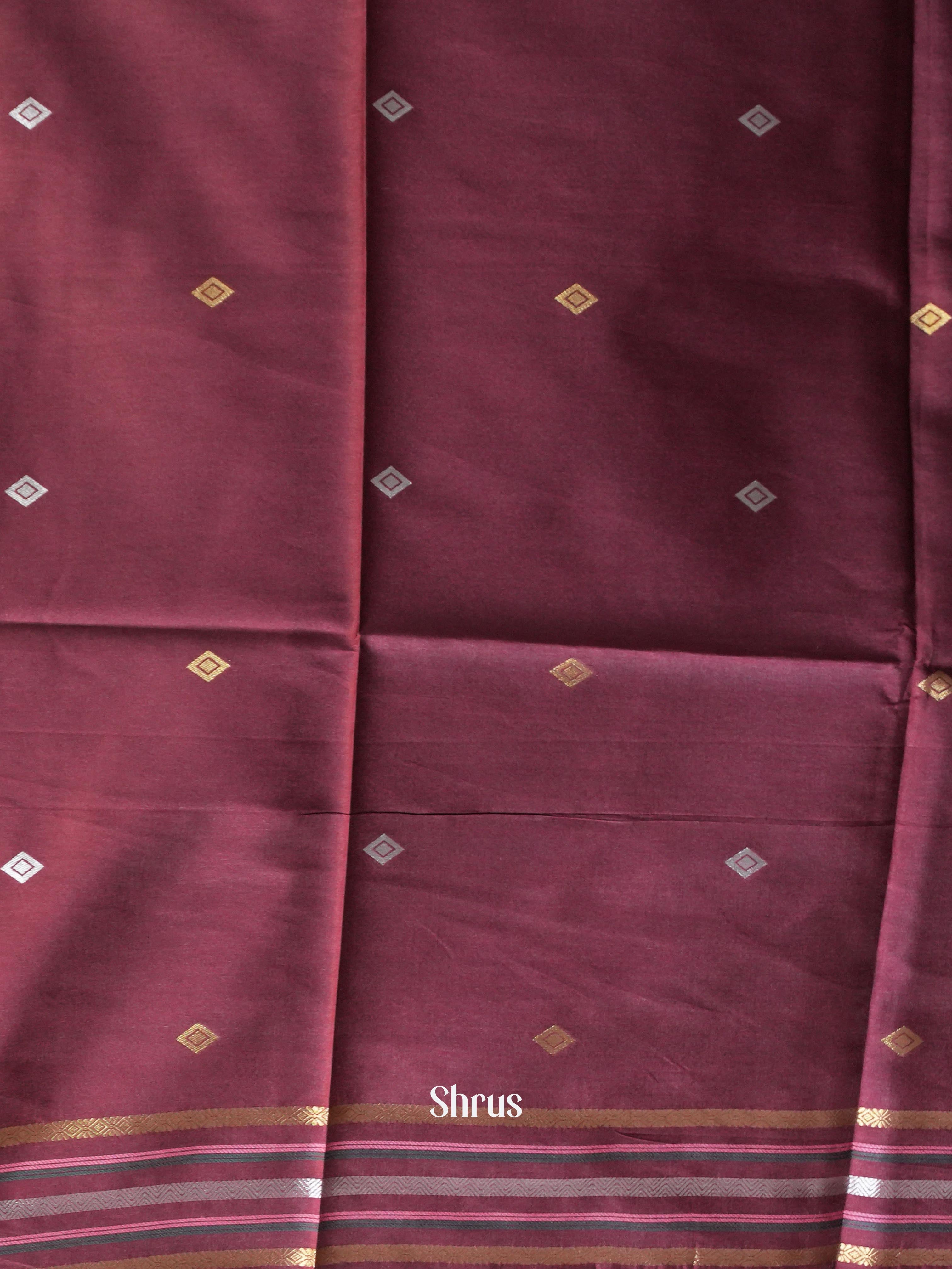 Brown - Semi Tussar Saree