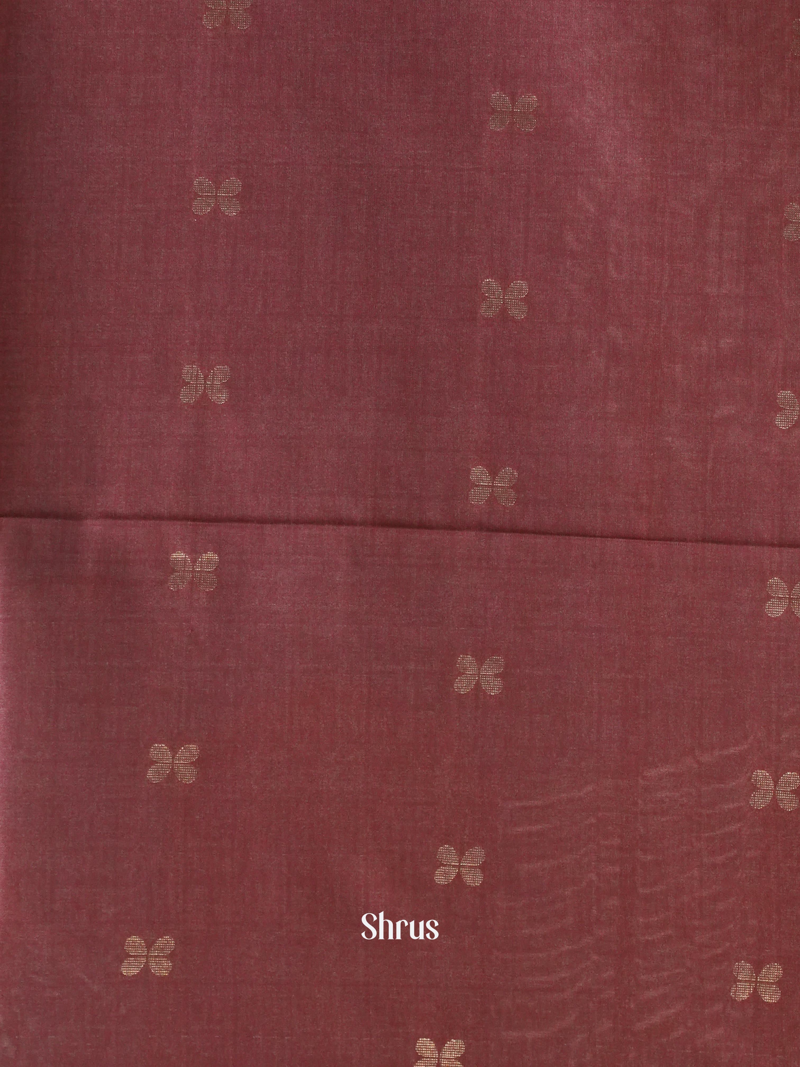 Green & Brown - Semi Tussar Saree