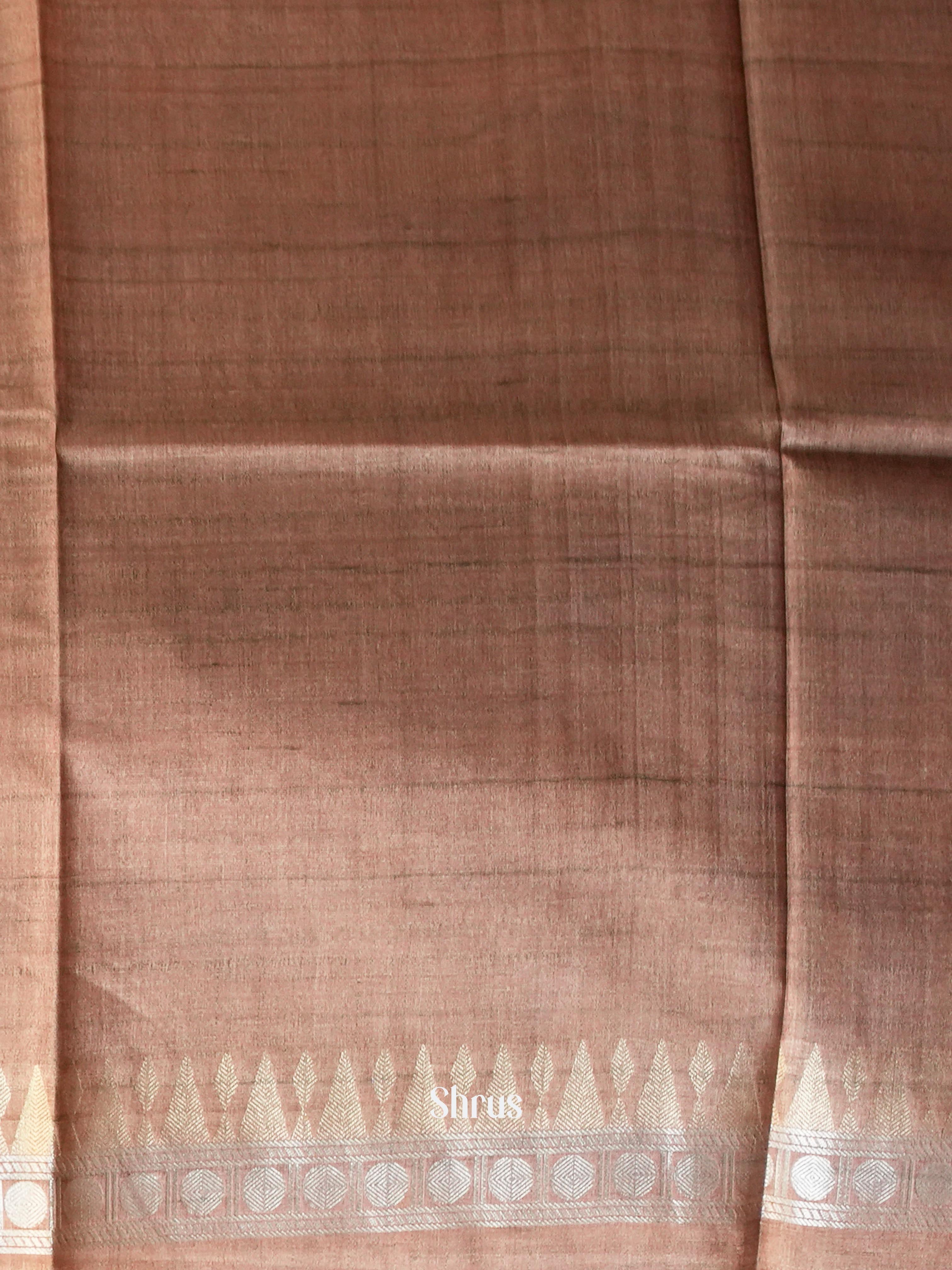 Pink & Purple - Semi Tussar Saree - Shop on Shrus.com
