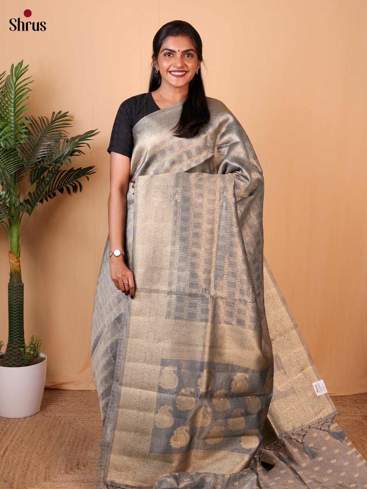 CIS09092 - Semi Dupion Saree