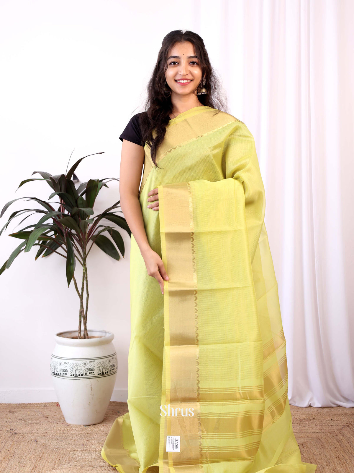 Light Pink Semi Dupion Saree