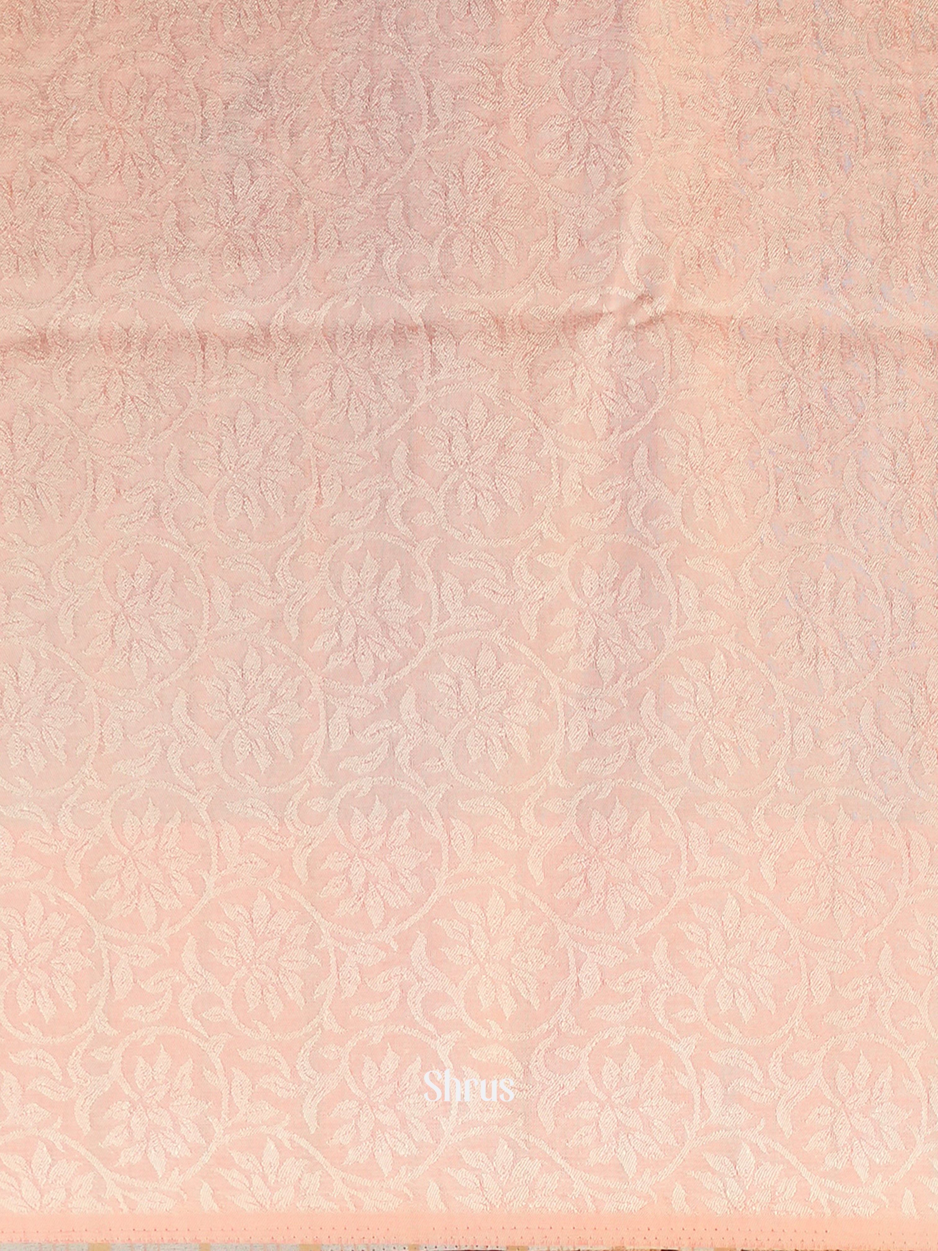 Peach - Semi Organza Saree