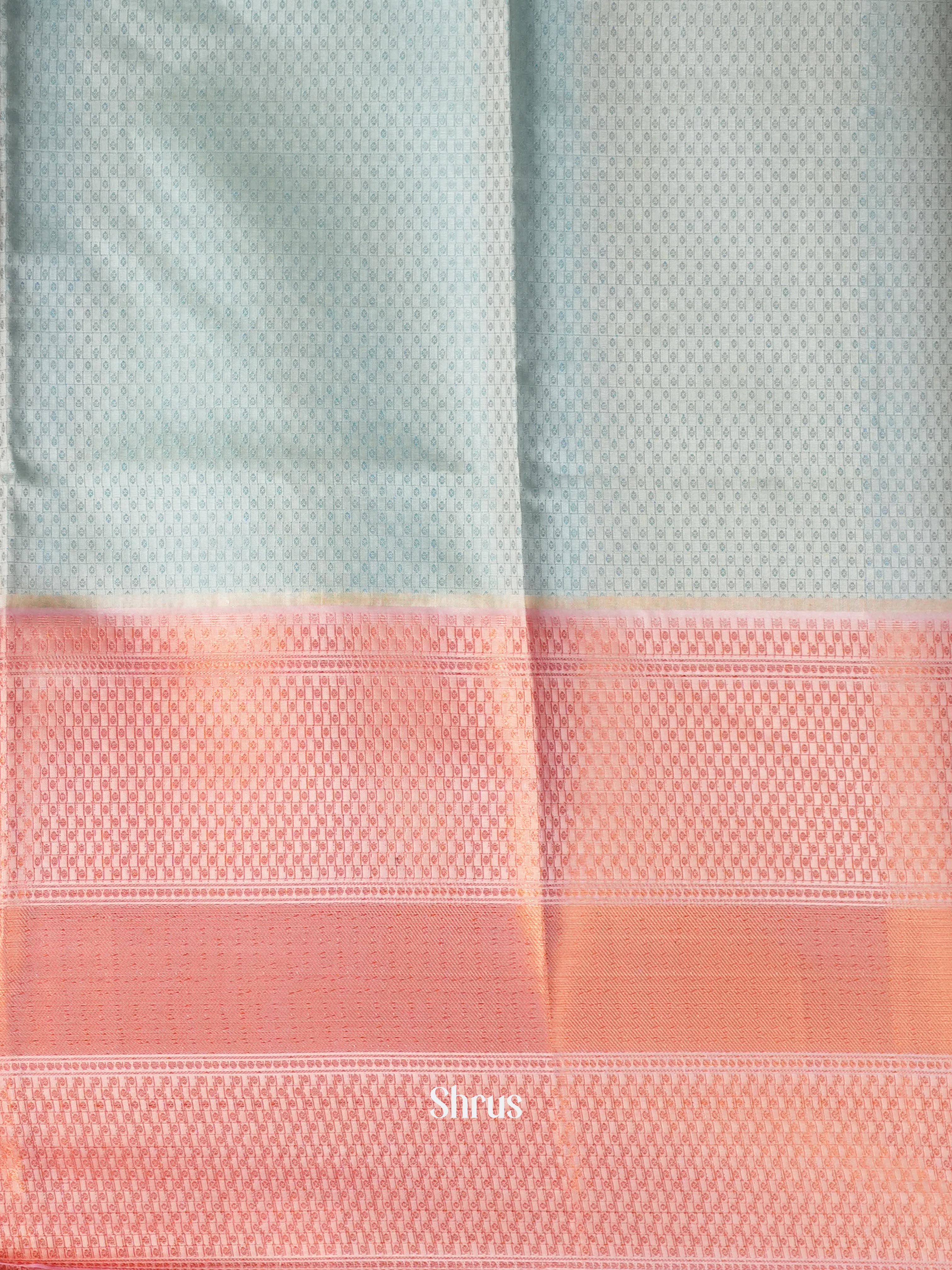 Blue & Pink  - Tanchoi Saree