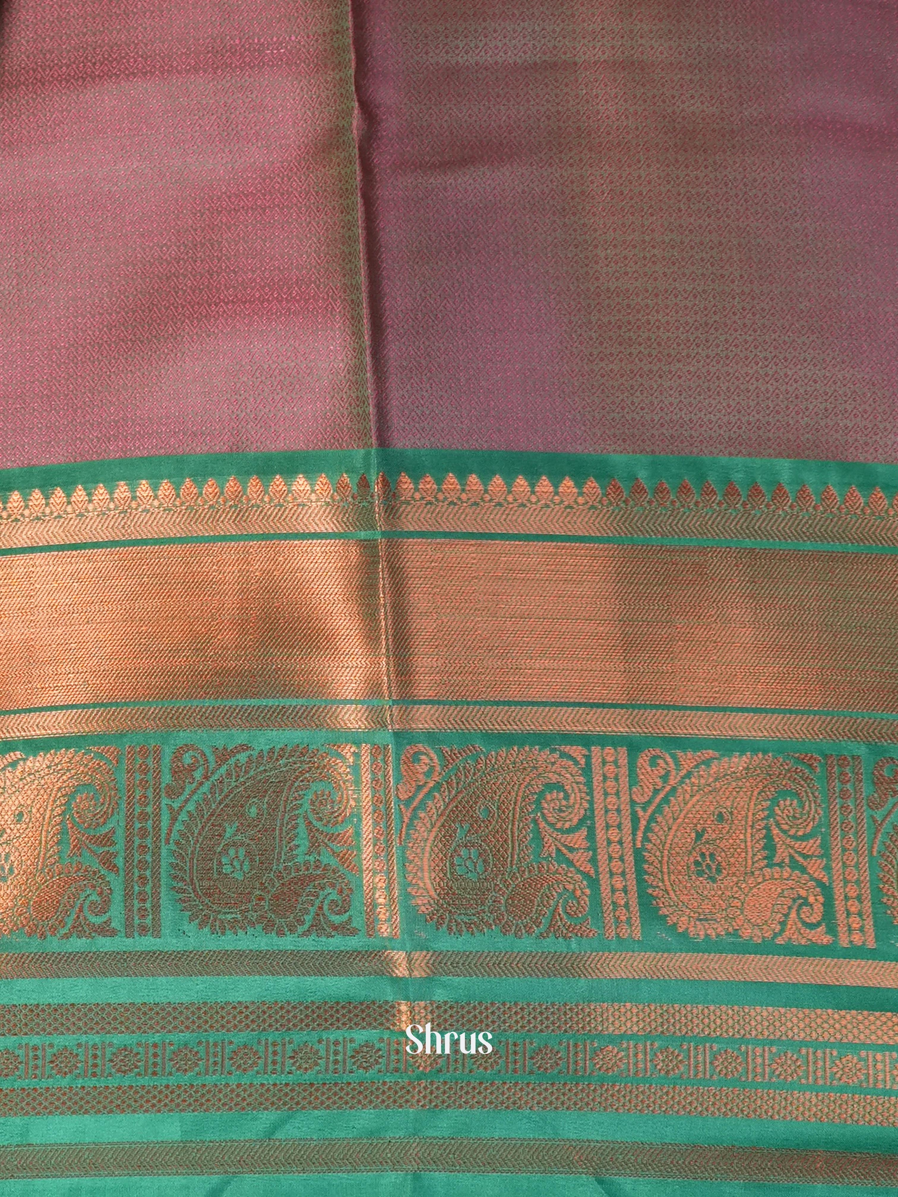 Orange & Green - Tanchoi Saree