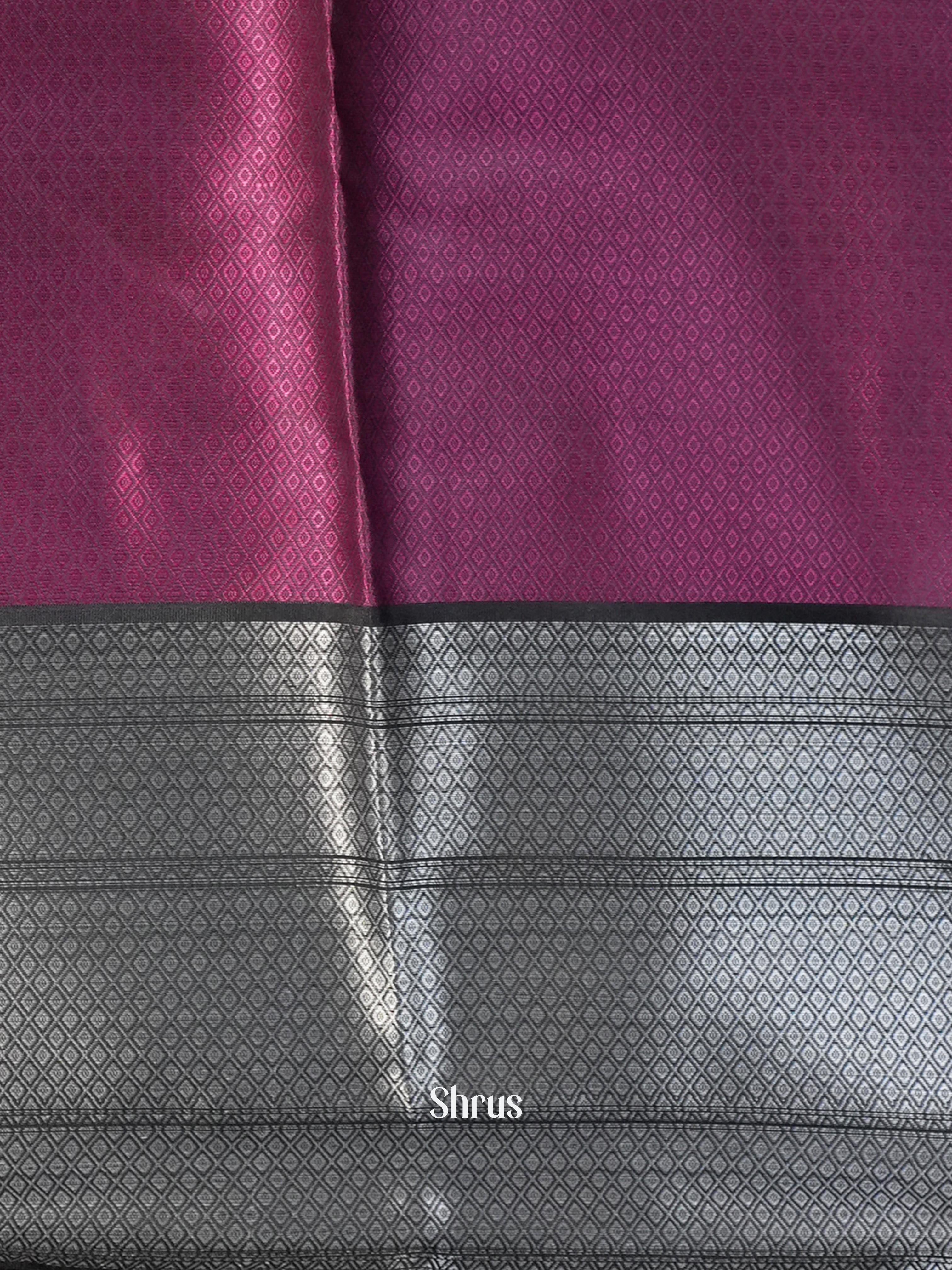 Dark Pink & Brown- Tanchoi Saree