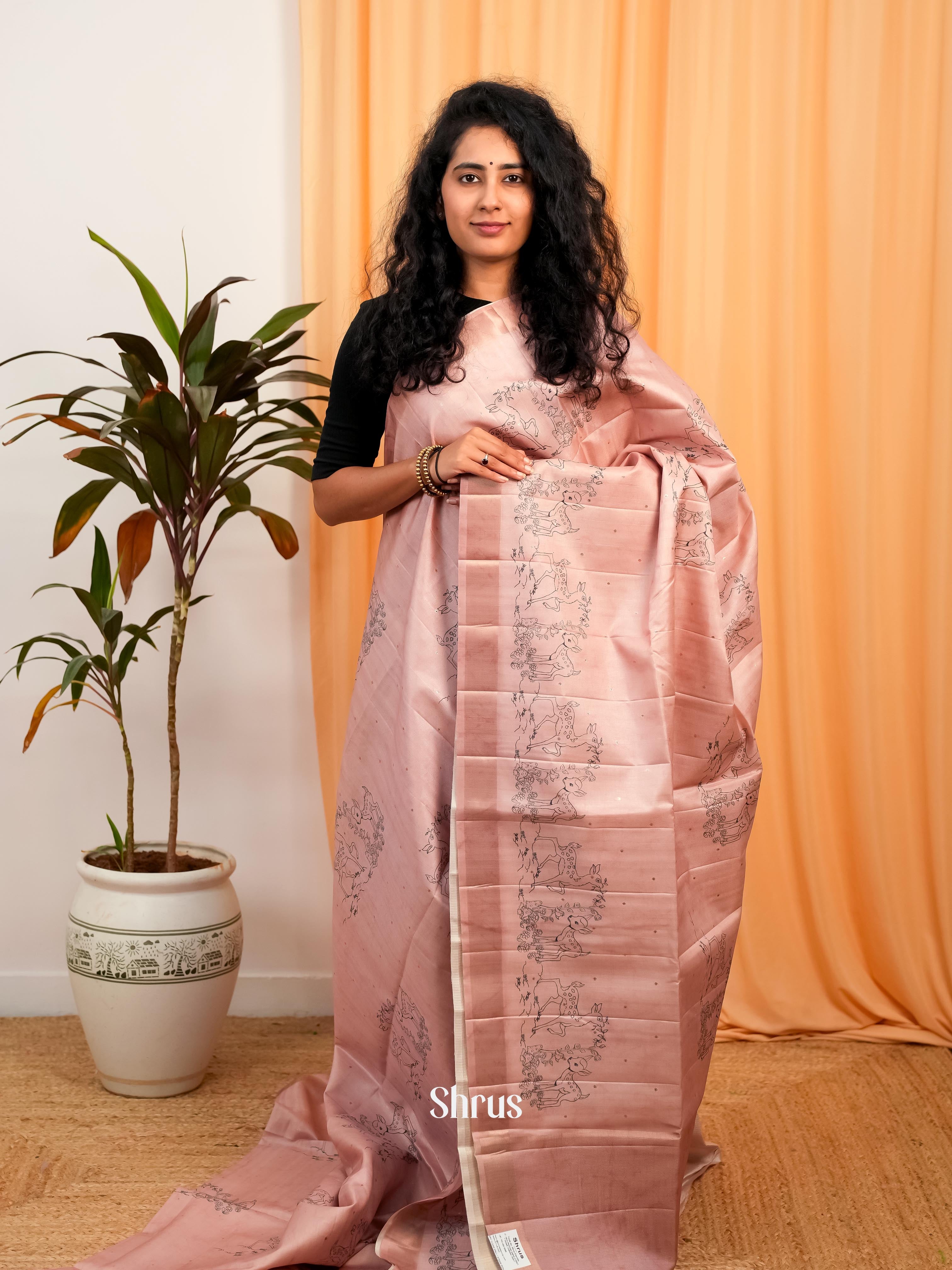 Pastel Shades- Moonga Saree