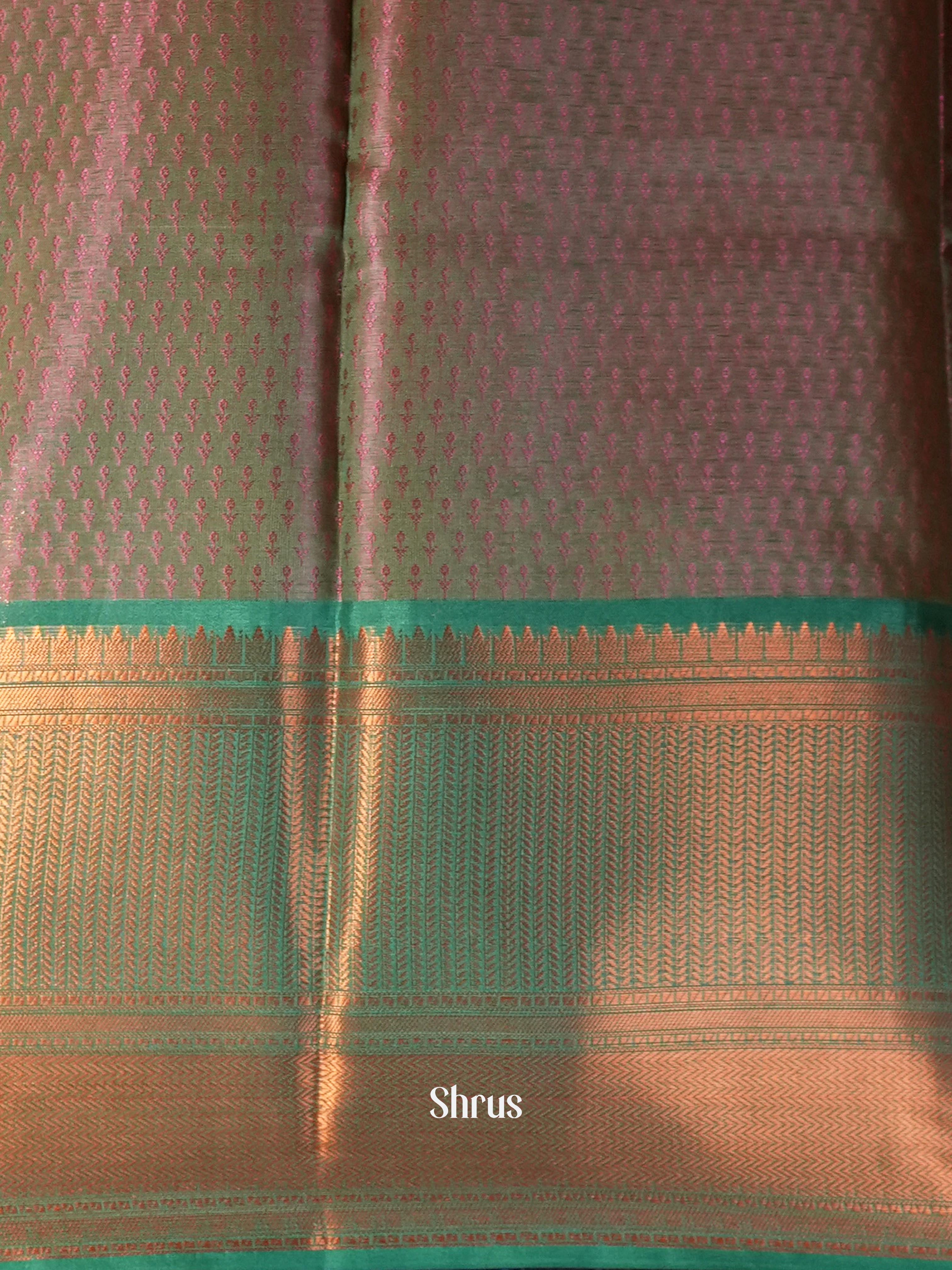 Brick & Green- Tanchoi Saree