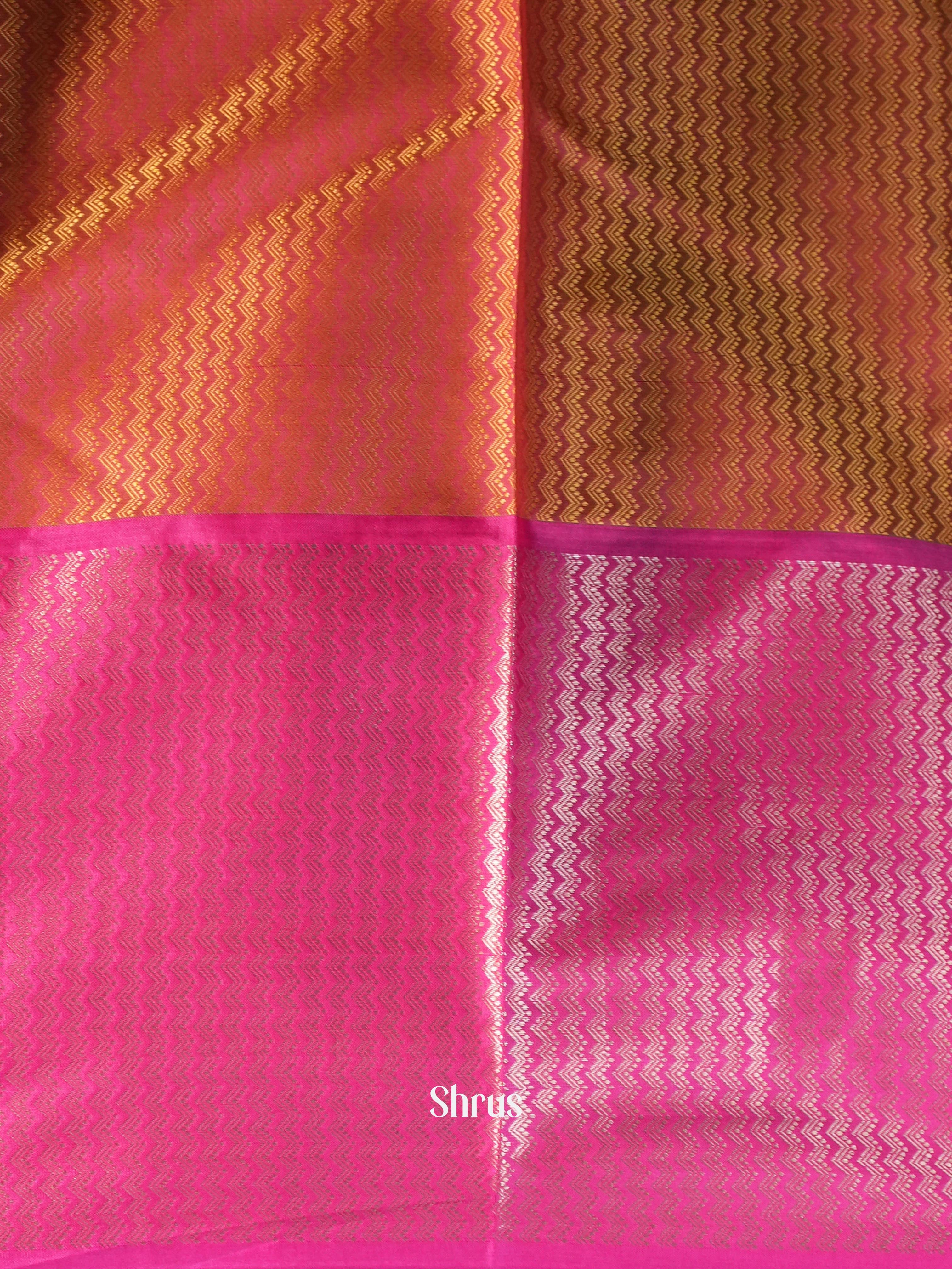 Mustard & Pink - Tanchoi Saree