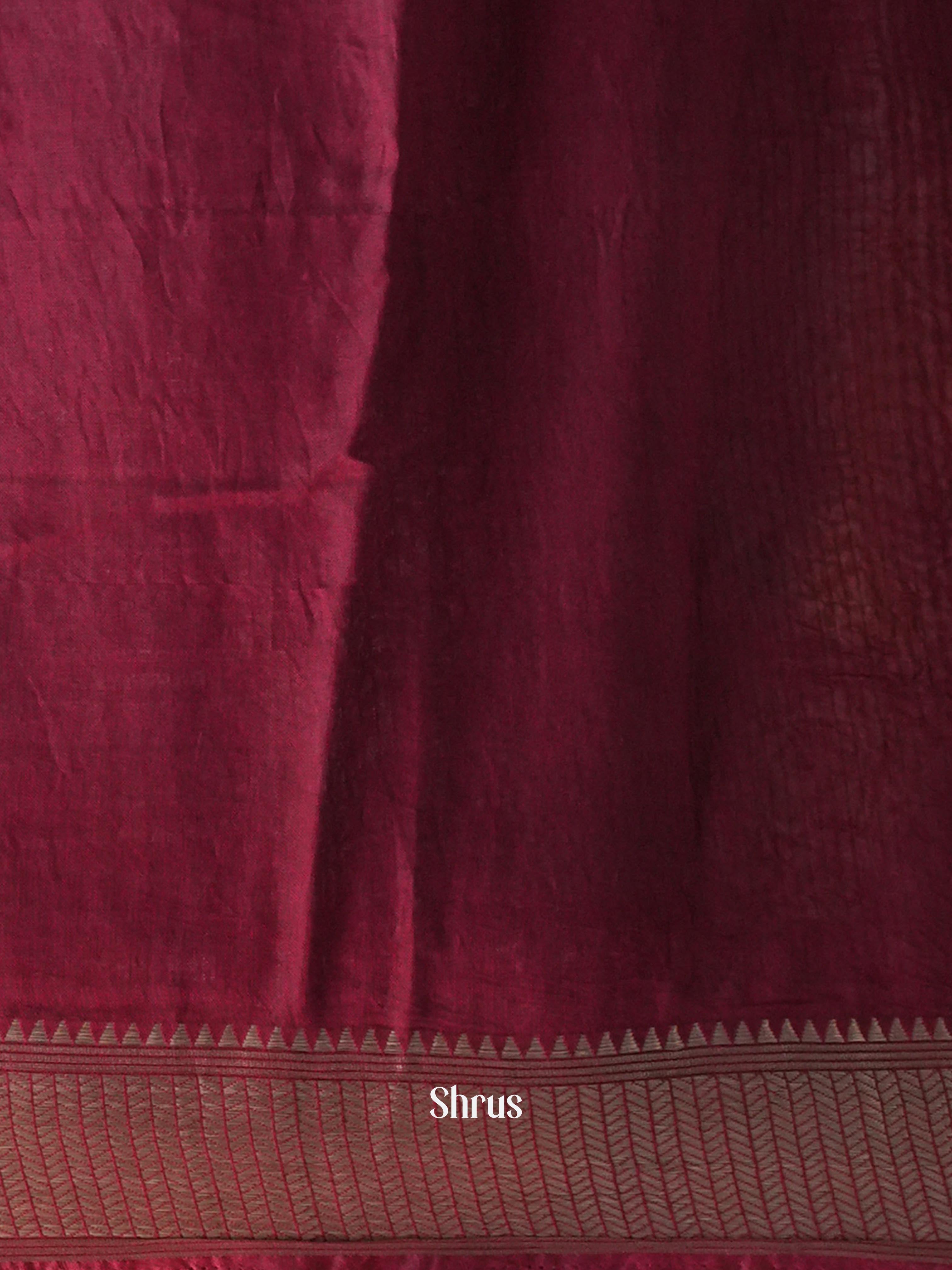 Black & Maroon - Art Modal Saree