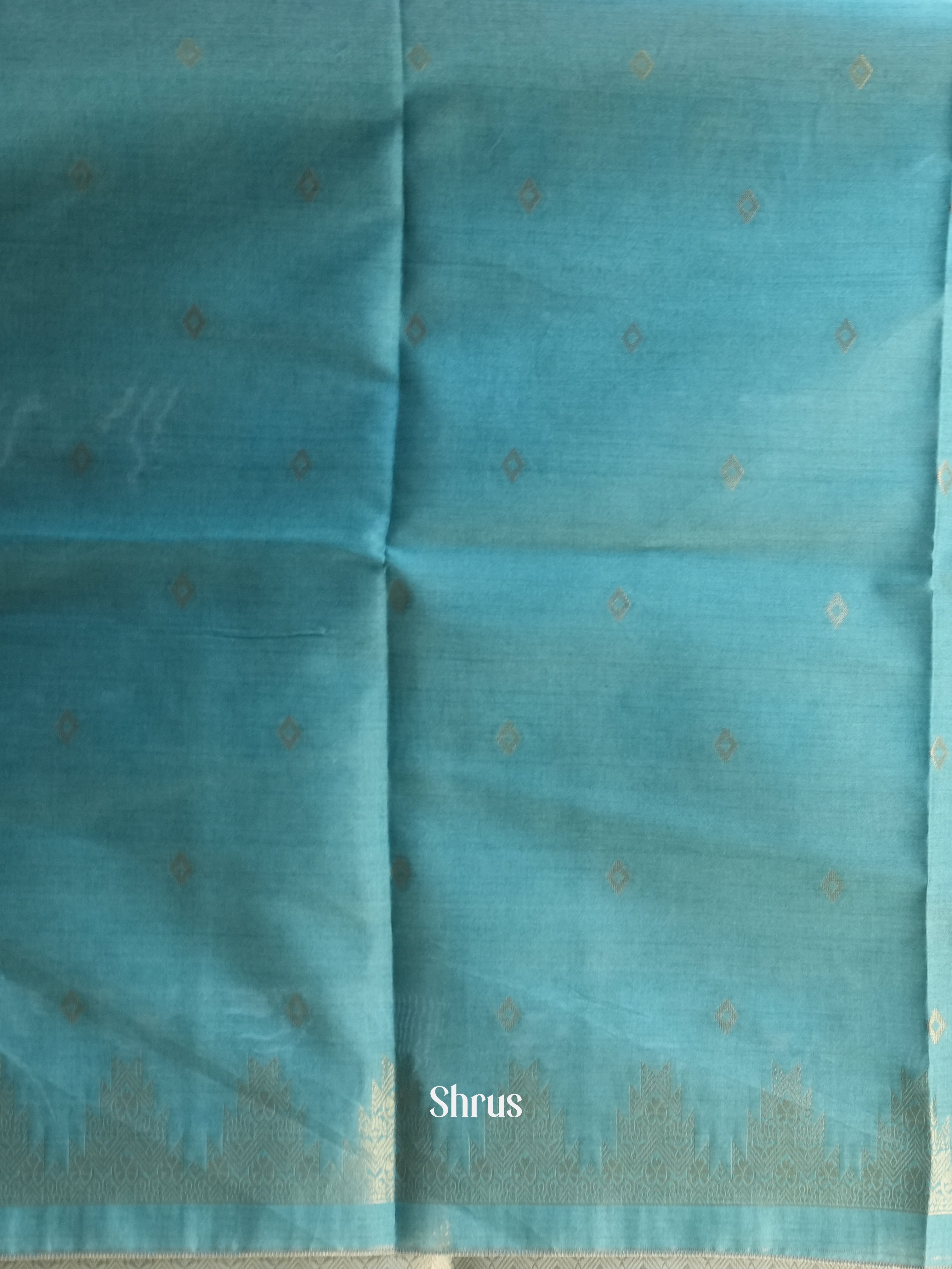 Puple & Blue - Semi Tussar Saree