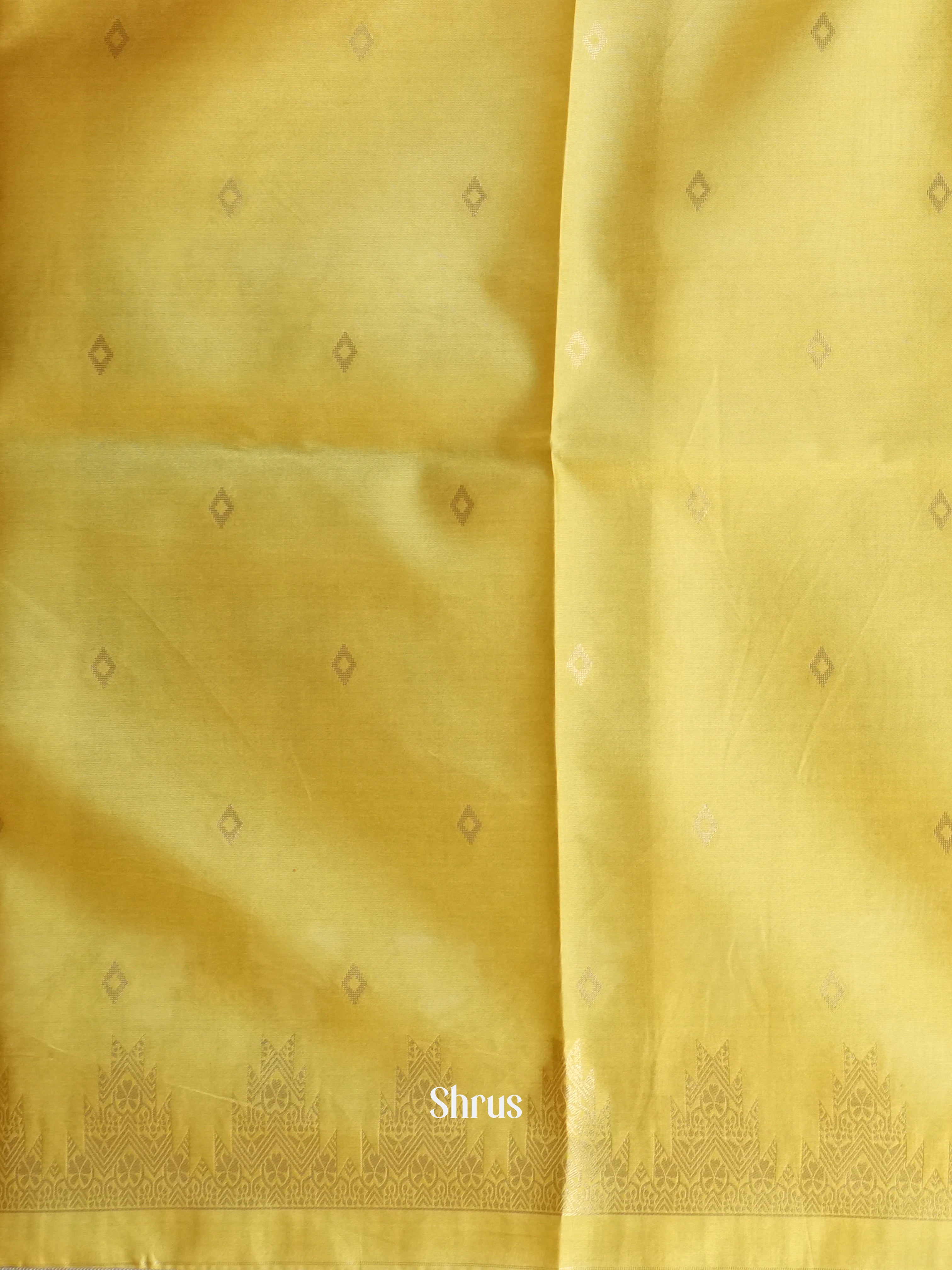 Peach & Green - Semi Tussar Saree