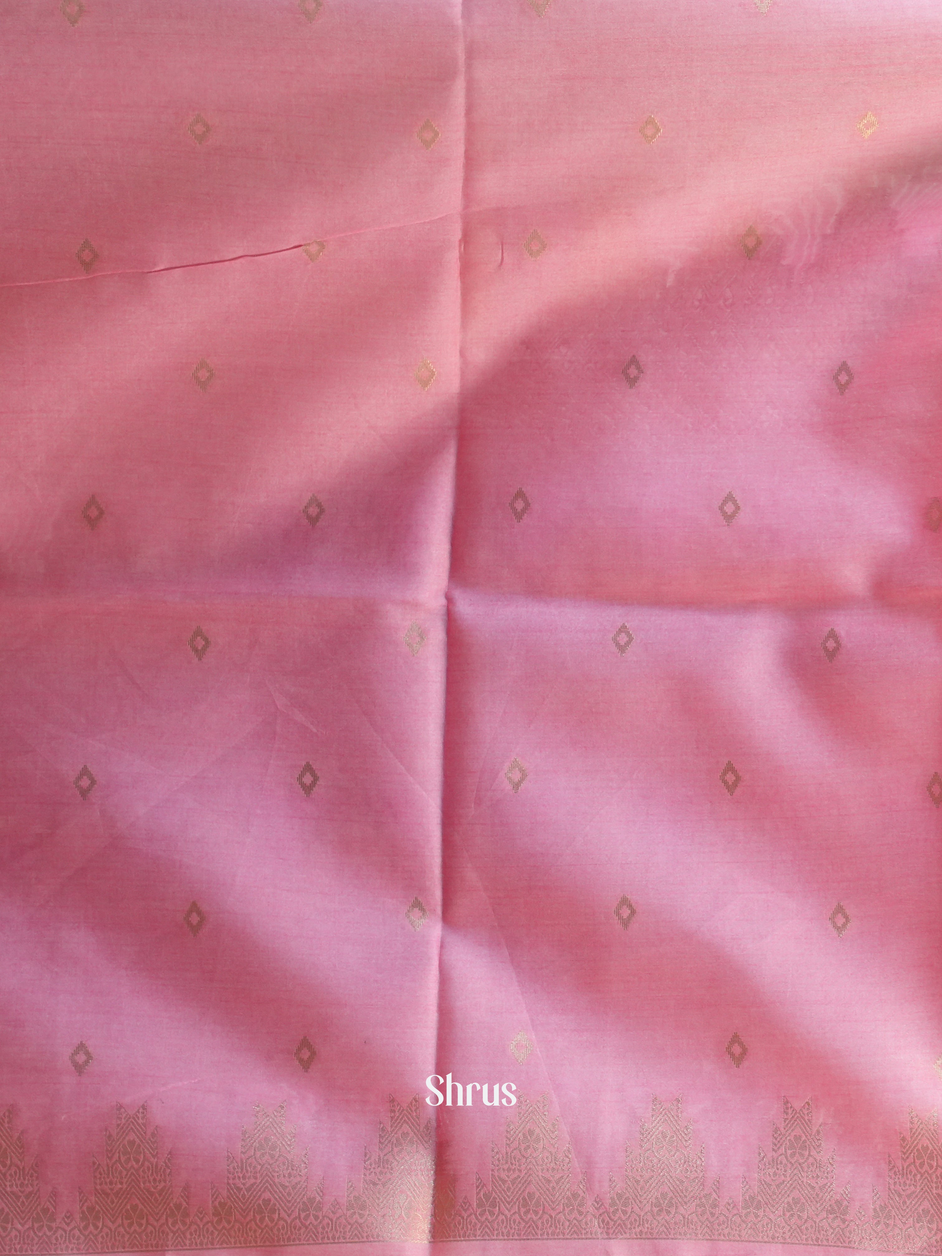 Pastel Green & pink- Semi Tussar Saree