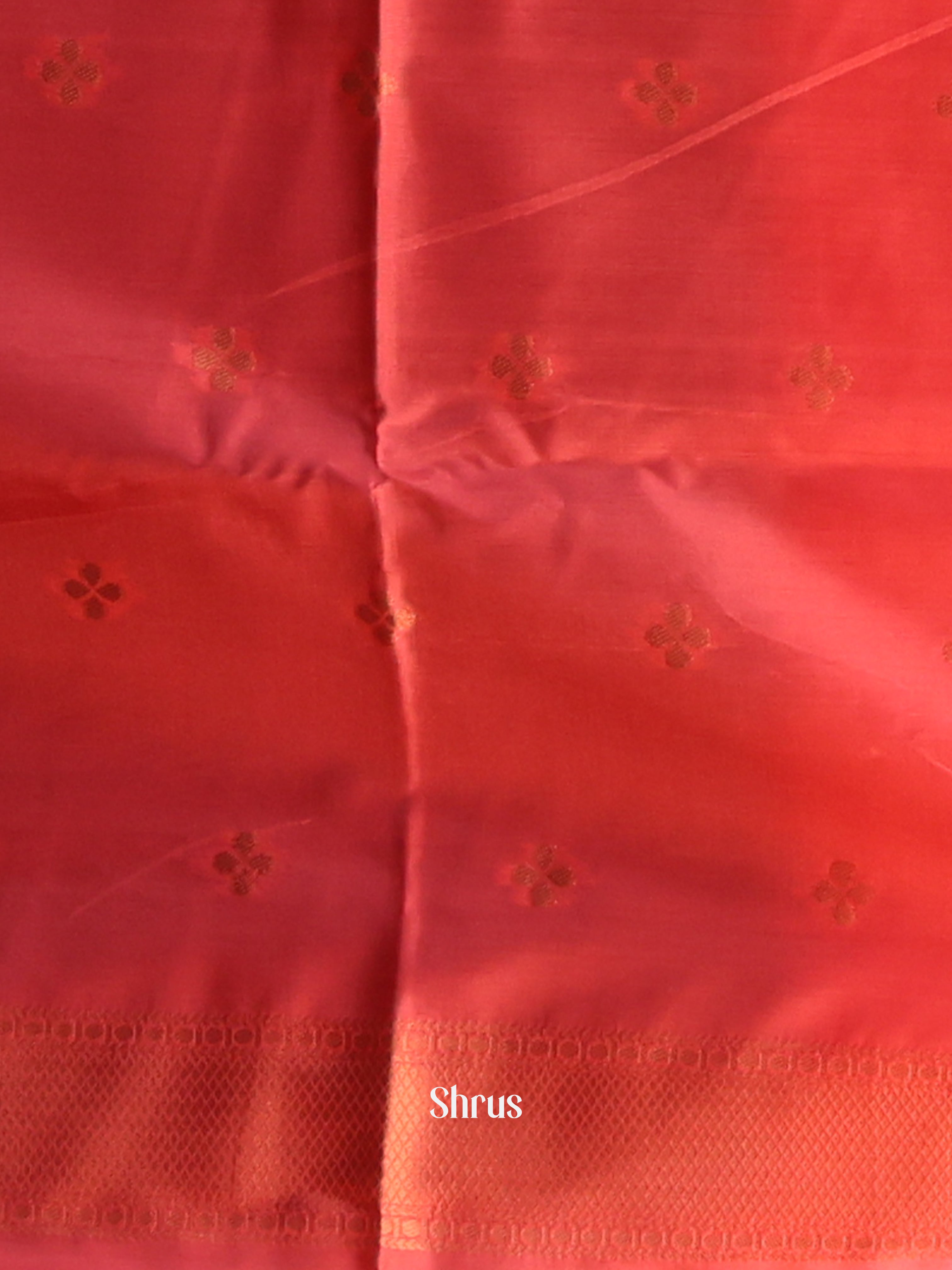 Violet & Red - Semi Softsilk Saree