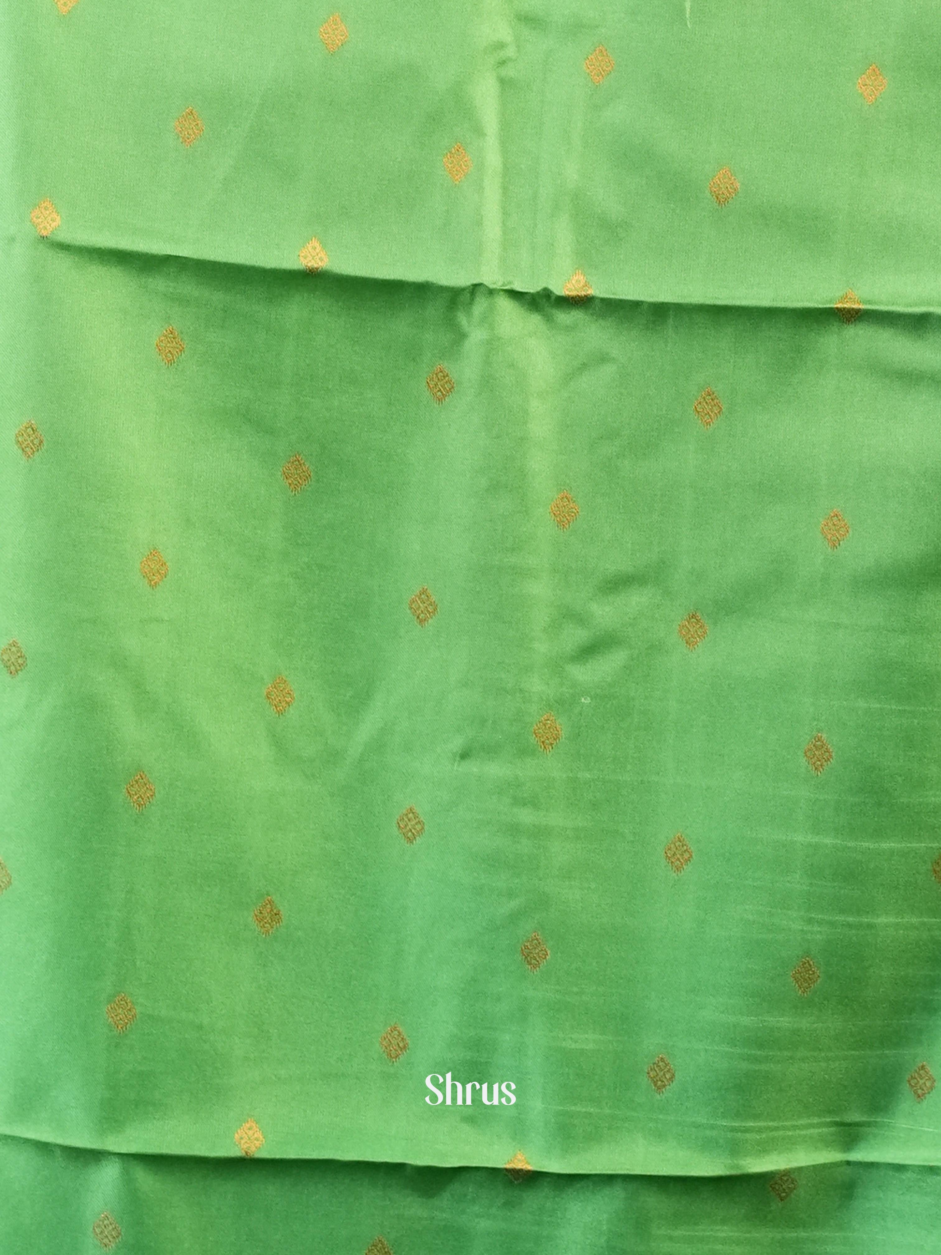 Blue & Green- Semi Softsilk Saree